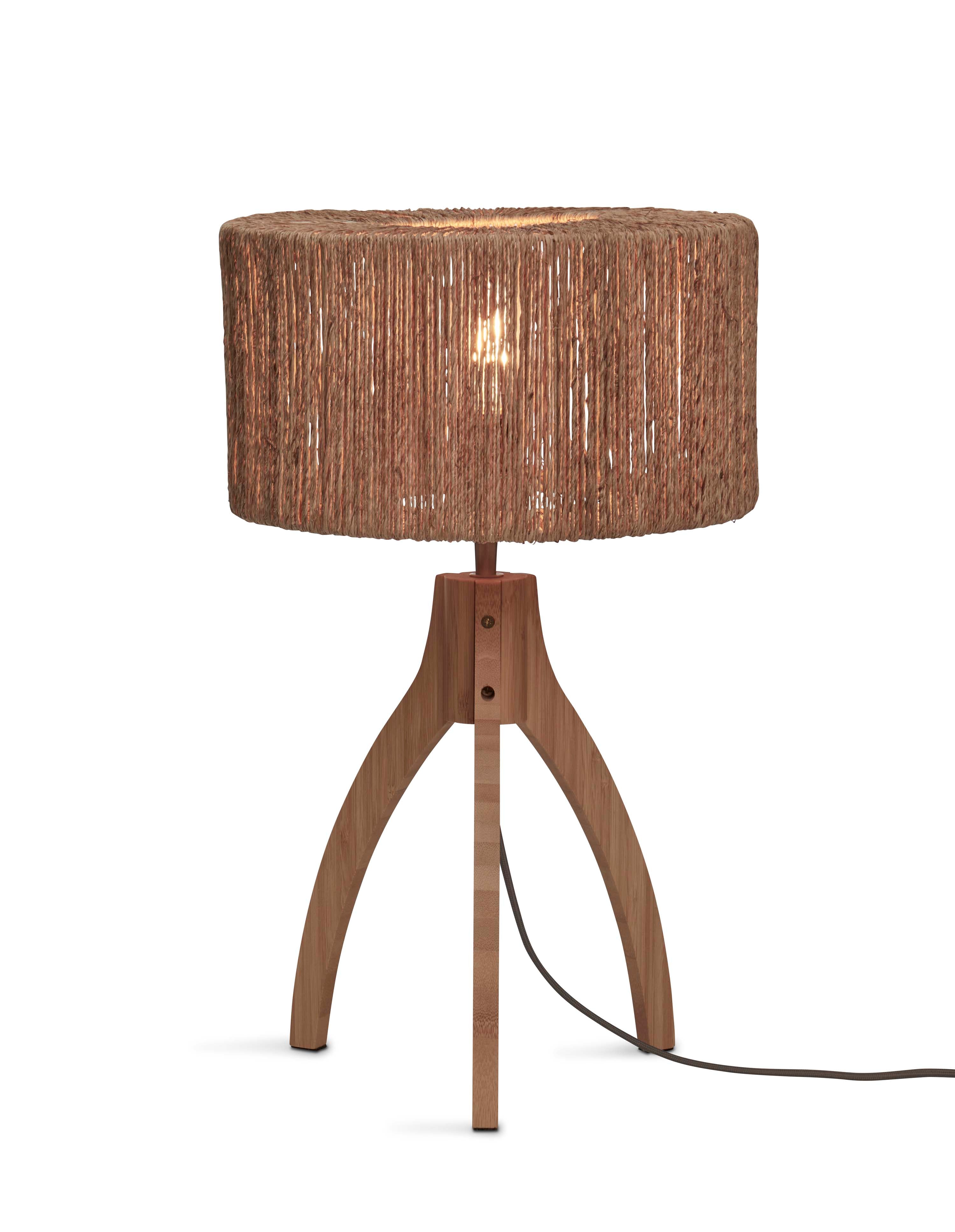 Good&Mojo Tischlampe IGUAZU braun | 30x30x41cm