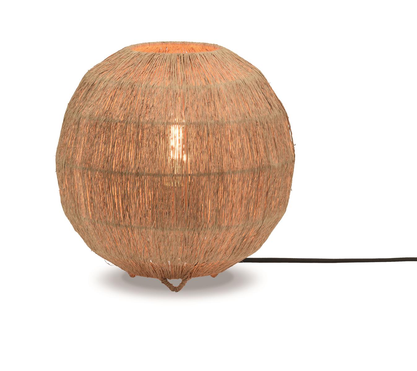 Good&Mojo Tischlampe IGUAZU braun | 25x25x25cm
