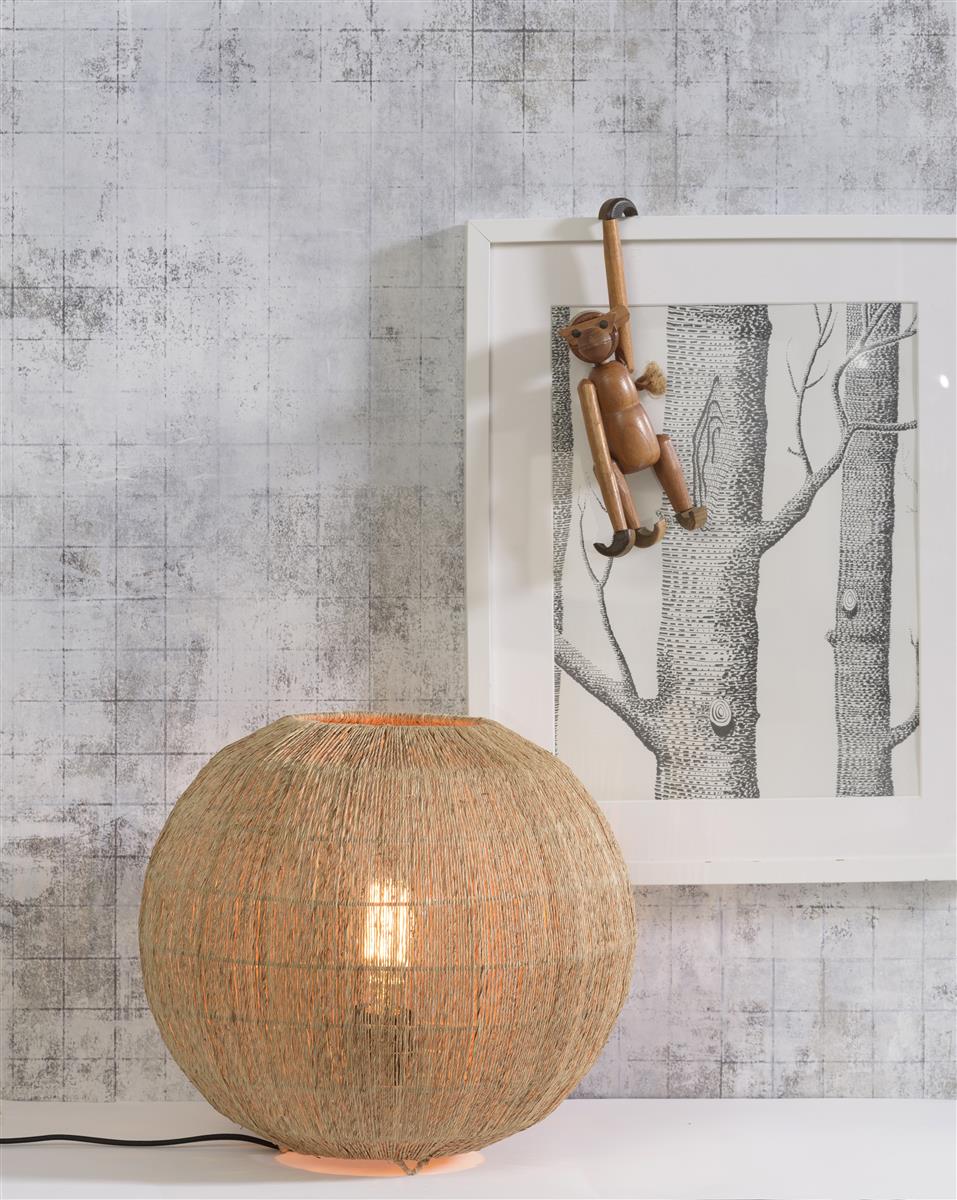 Good&Mojo Tischlampe IGUAZU braun | 32x32x36cm