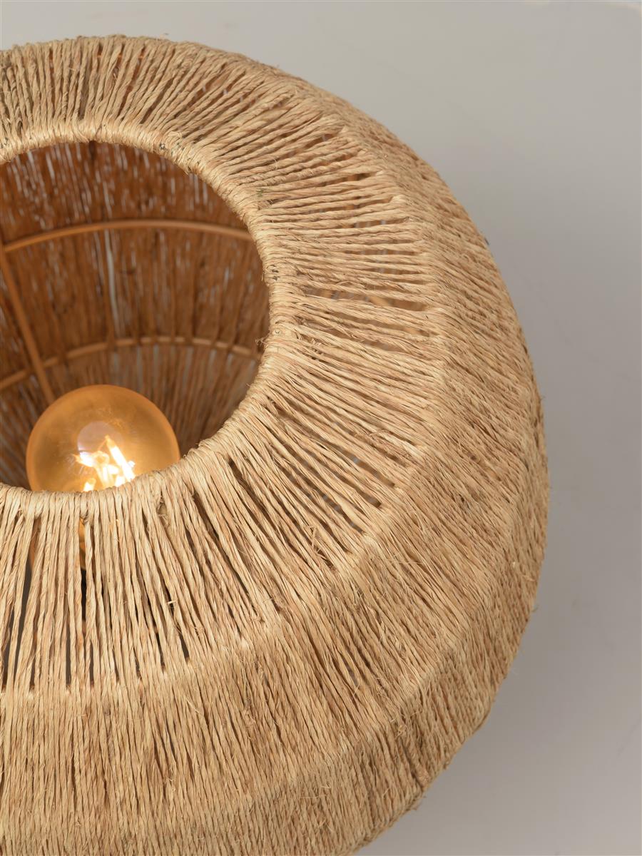 Good&Mojo Tischlampe IGUAZU braun | 25x25x25cm