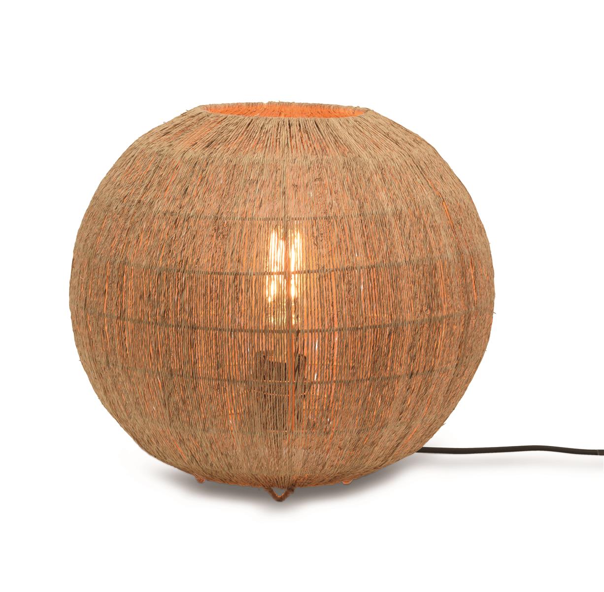 Good&Mojo Tischlampe IGUAZU braun | 32x32x36cm