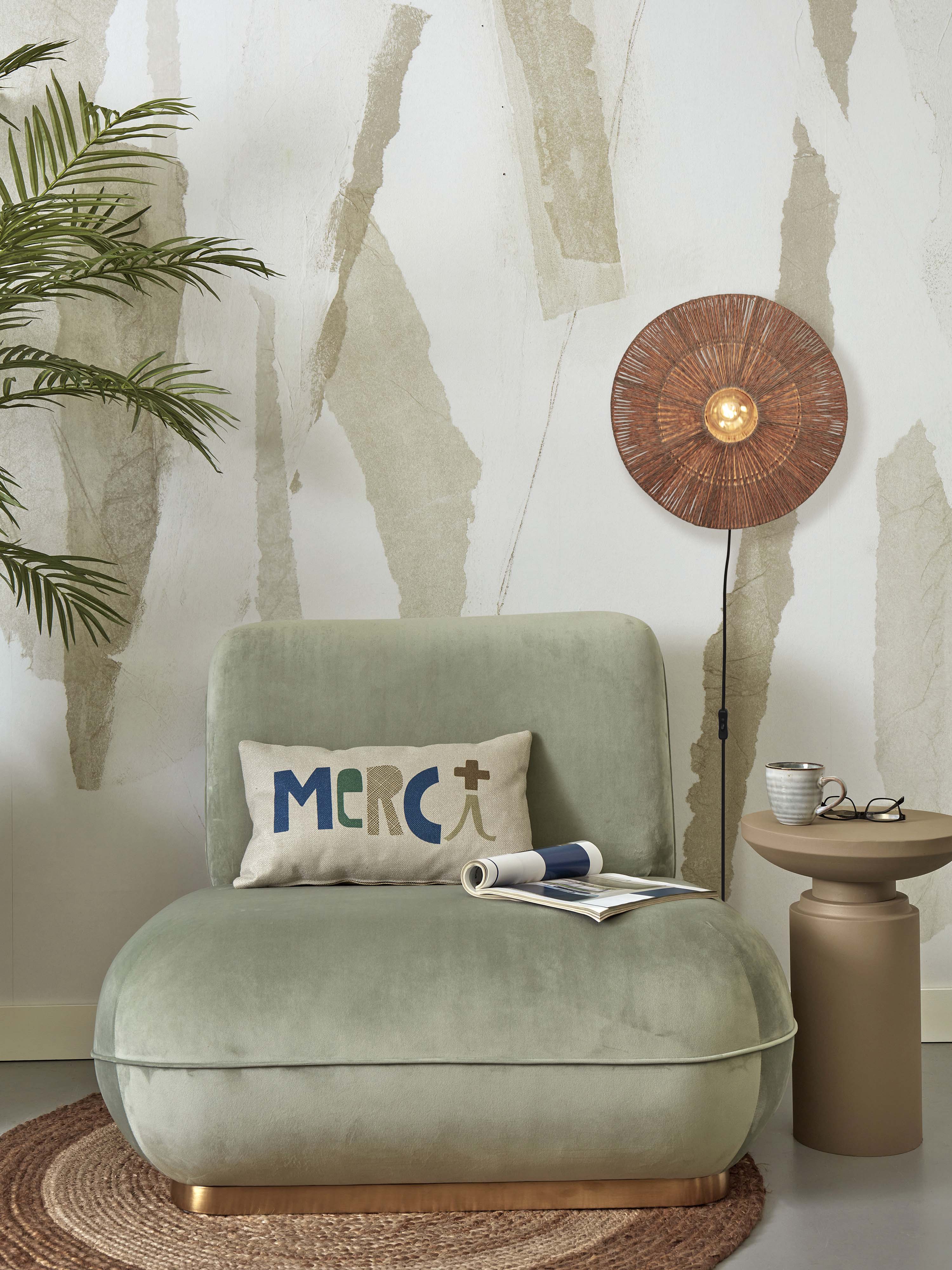 Good&Mojo Wandleuchte IGUAZU braun | 40x12x40cm