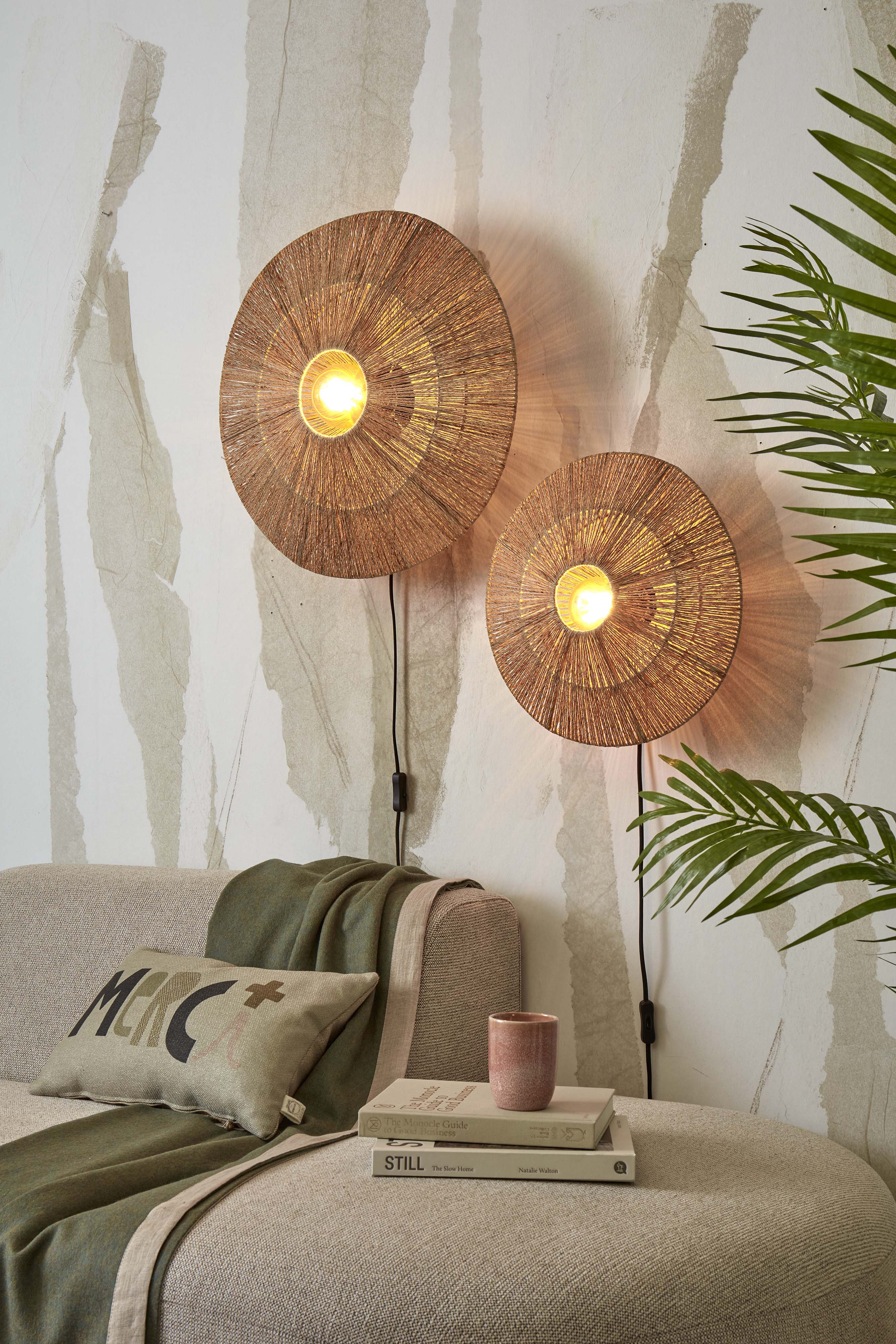 Good&Mojo Wandleuchte IGUAZU braun | 55x14x55cm