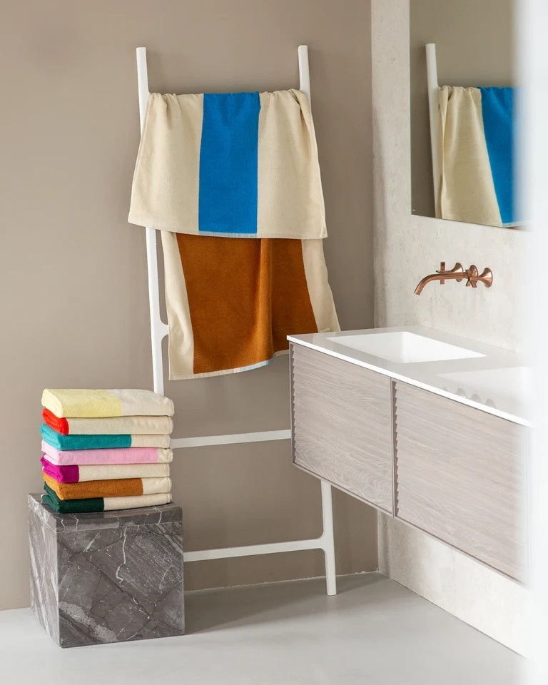 Suite702 Badetuch AQUA TOFFEE gestreift | 70x140cm