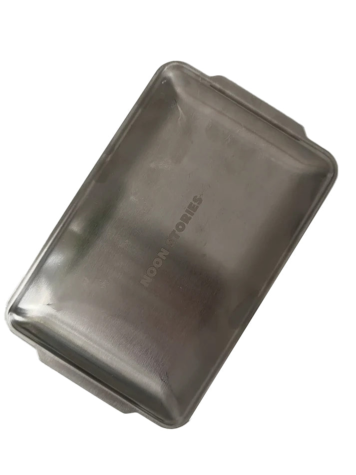NOON STORIES Tablett CLASSIC TRAY Edelstahl | Ø22x14cm