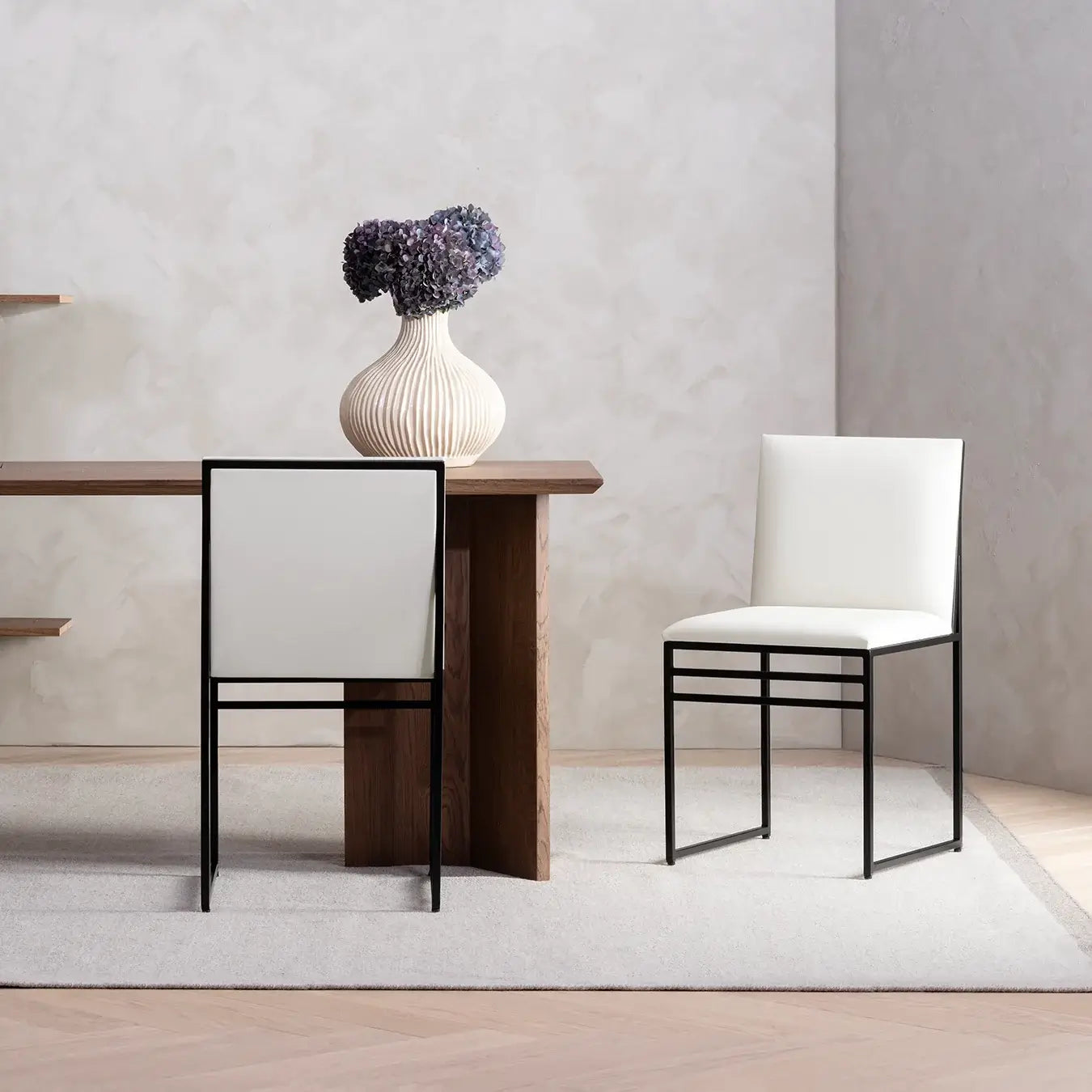 by Crea® Esszimmerstuhl ISABELL Leder Ivory