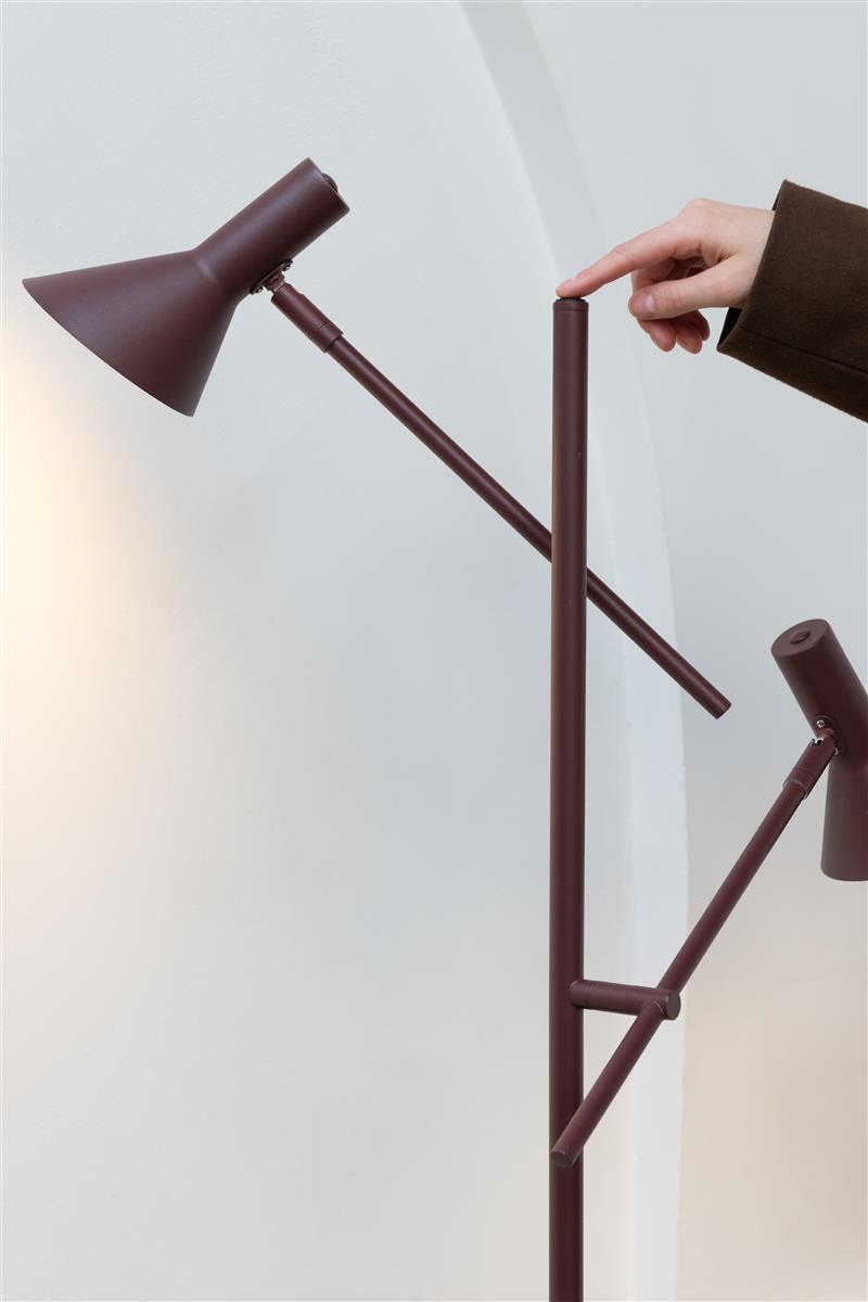 It's about RoMi Stehlampe IZMIR burgund | 59x42x171cm