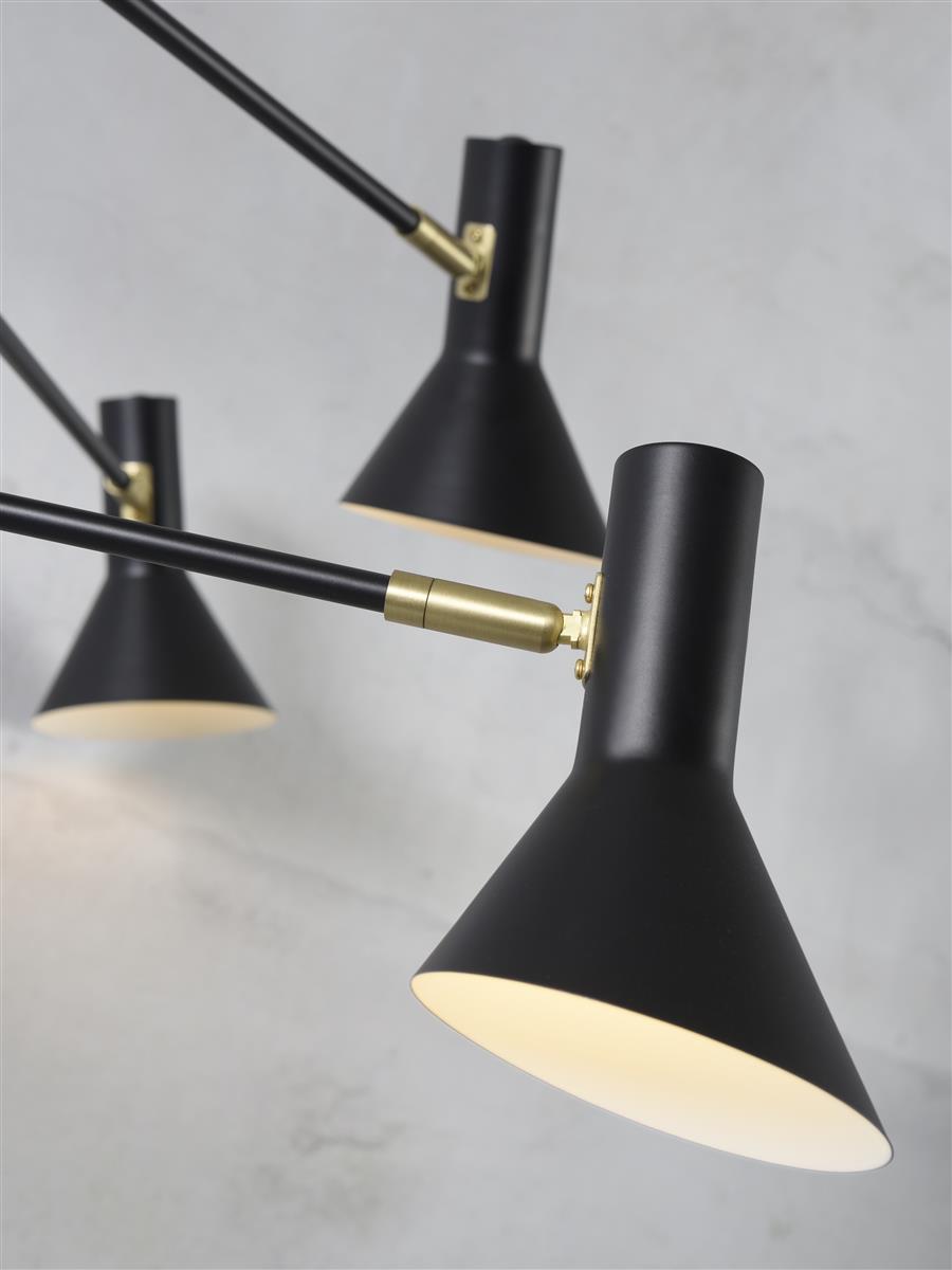 It's about RoMi Deckenlampe IZMIR gold | 124x124x40cm