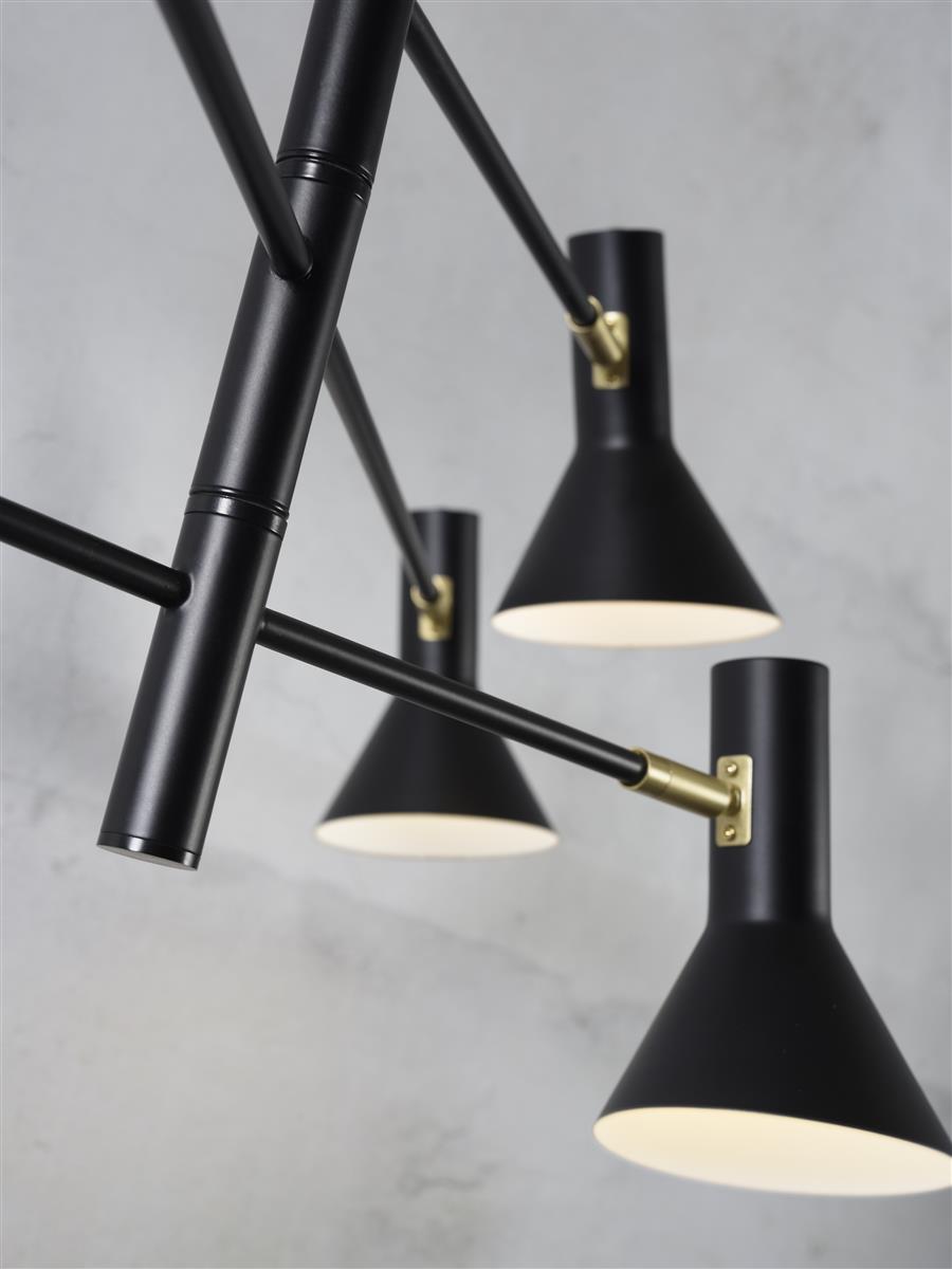 It's about RoMi Deckenlampe IZMIR gold | 124x124x40cm