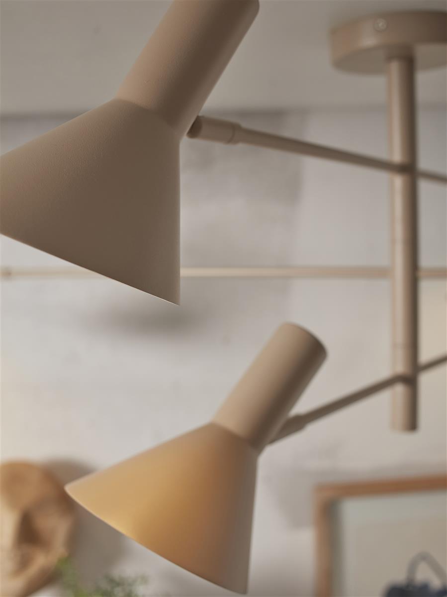 It's about RoMi Deckenlampe IZMIR sandfarben | 124x124x40cm