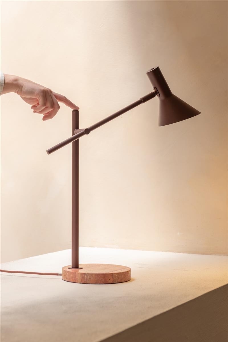 It's about RoMi Tischlampe IZMIR burgund | 44x18x59cm