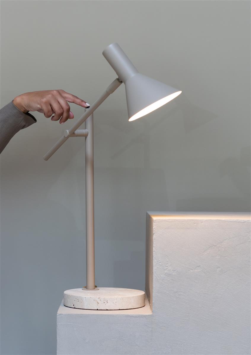 It's about RoMi Tischlampe IZMIR sand | 44x18x59cm
