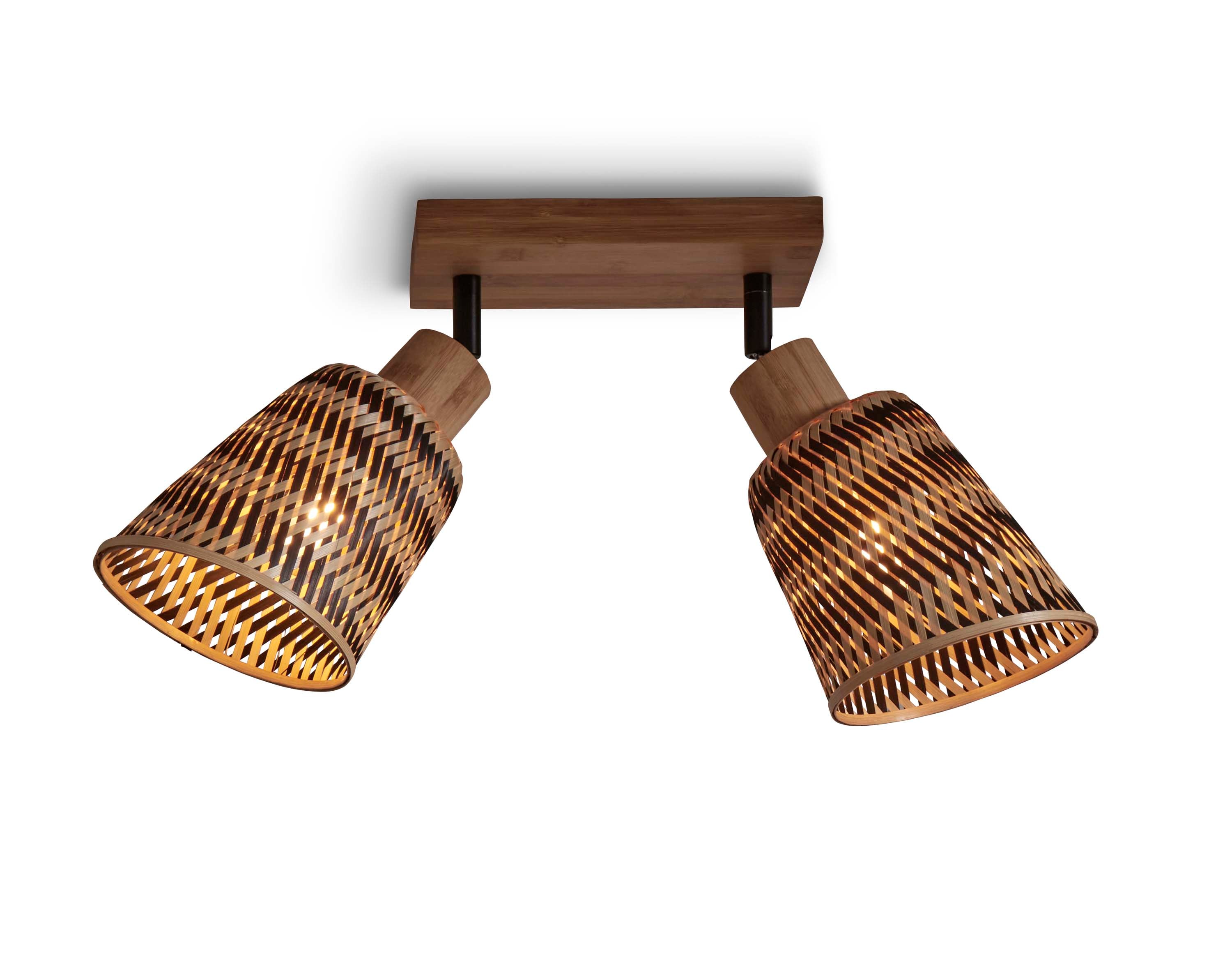Good&Mojo Deckenlampe JAVA braun | 28x15x24cm