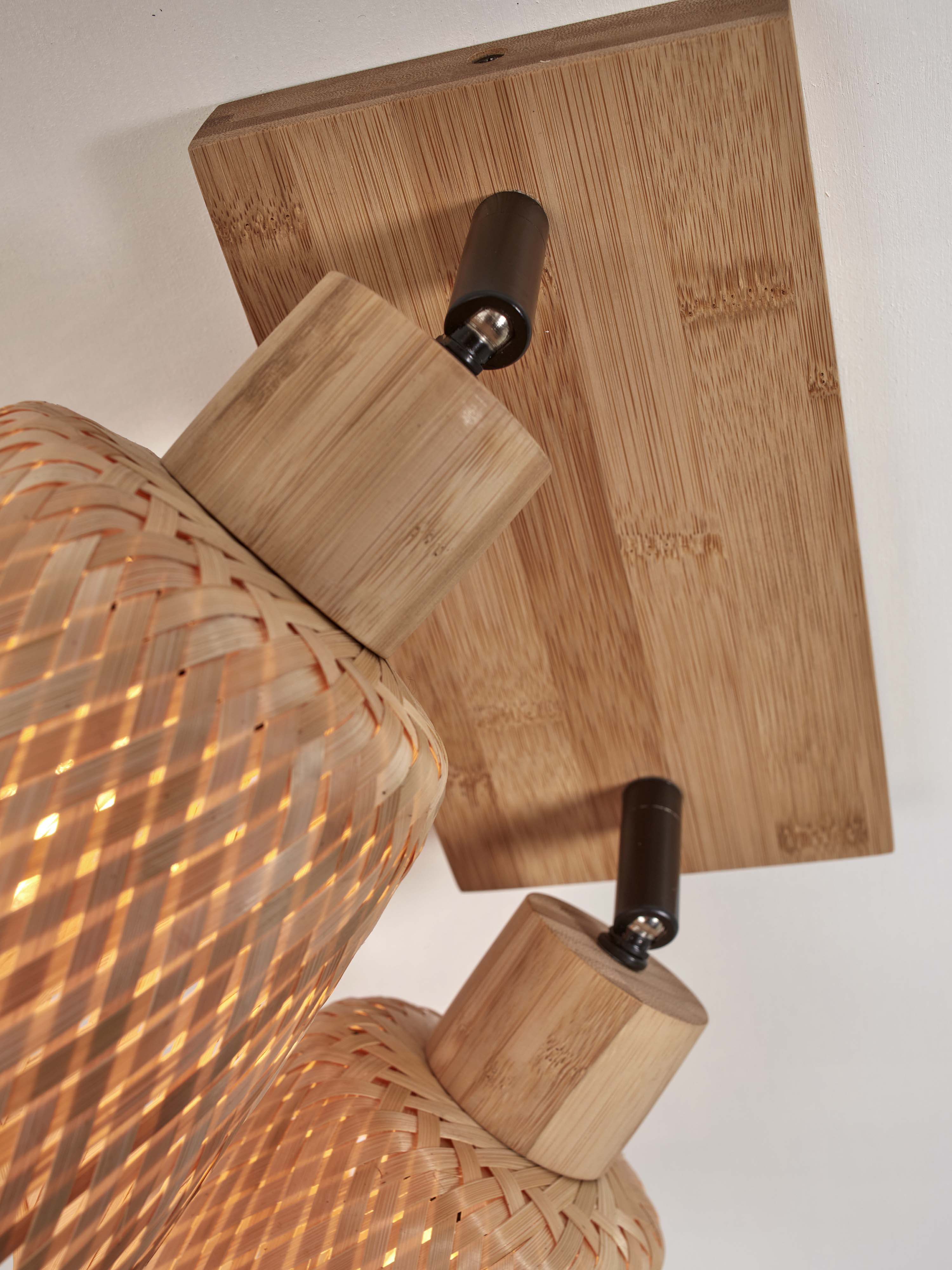 Good&Mojo Deckenlampe JAVA braun | 28x15x24cm