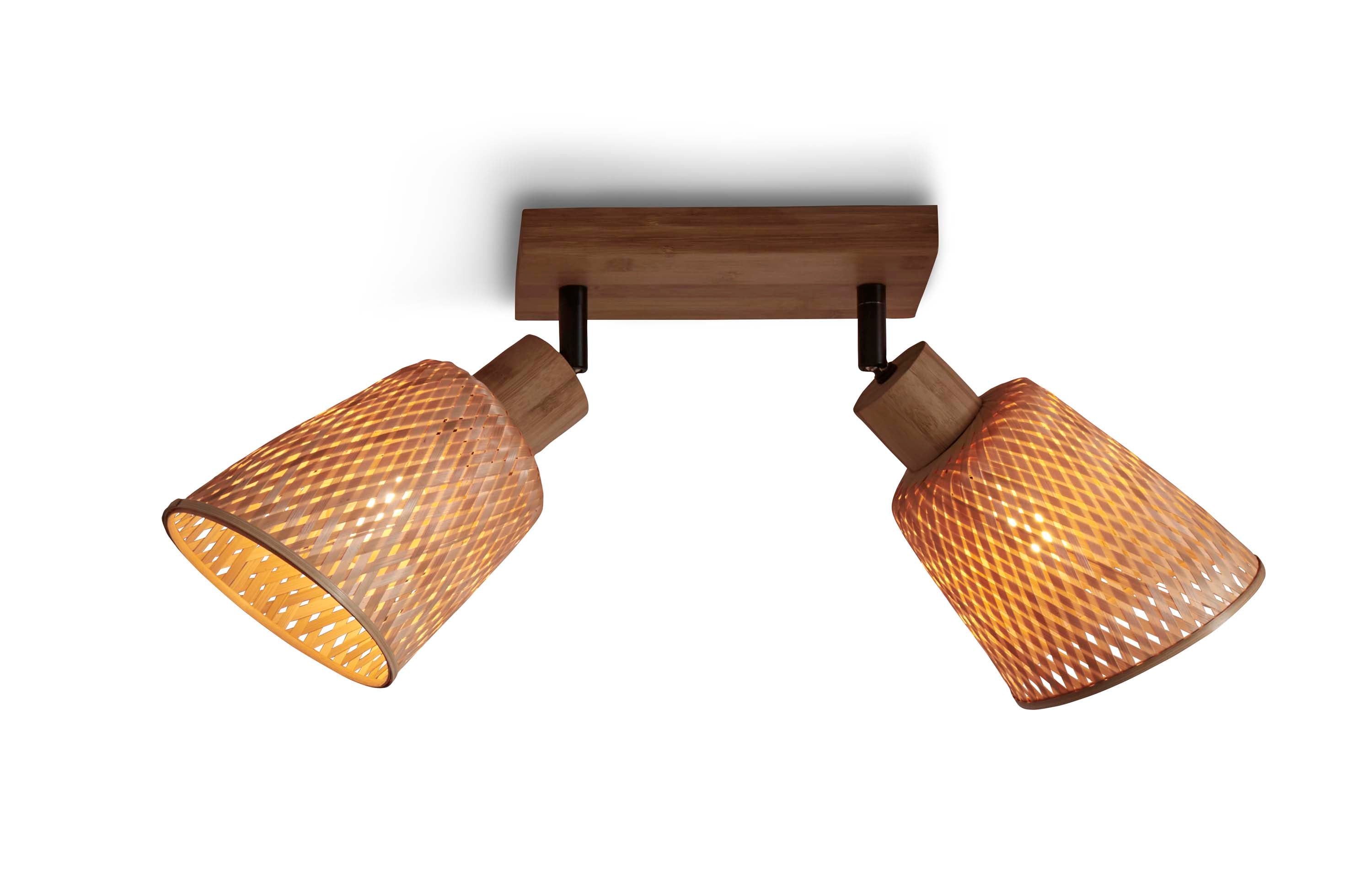 Good&Mojo Deckenlampe JAVA braun | 28x15x24cm