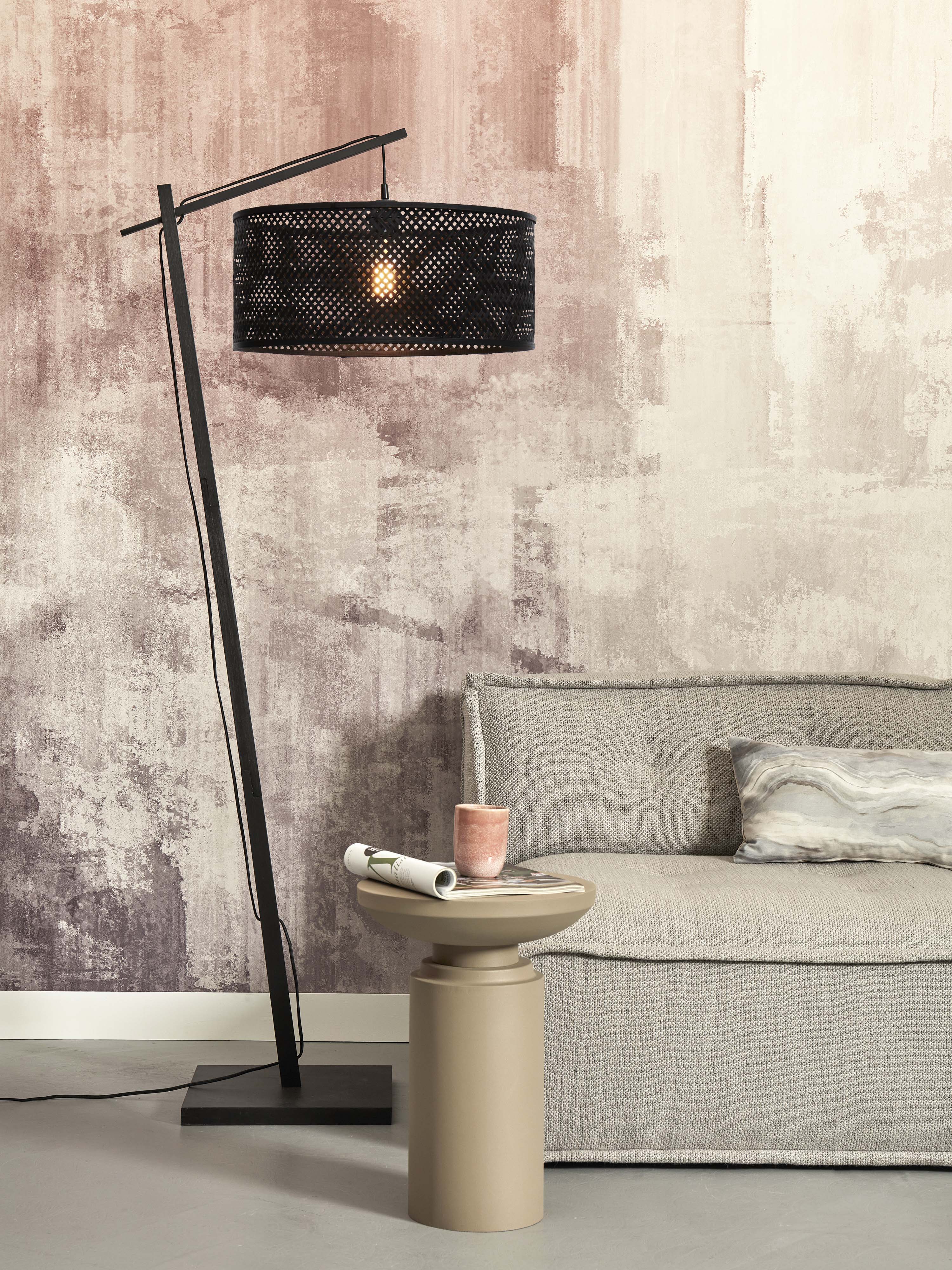 Good&Mojo Stehlampe JAVA schwarz | 75x50x176cm