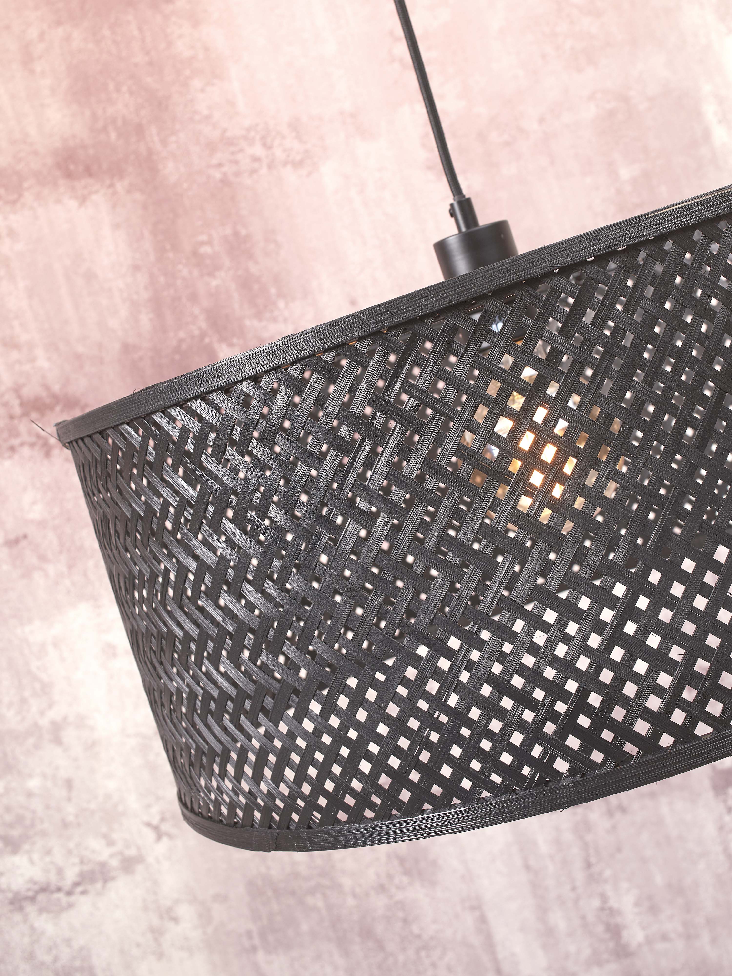 Good&Mojo Stehlampe JAVA schwarz | 75x50x176cm
