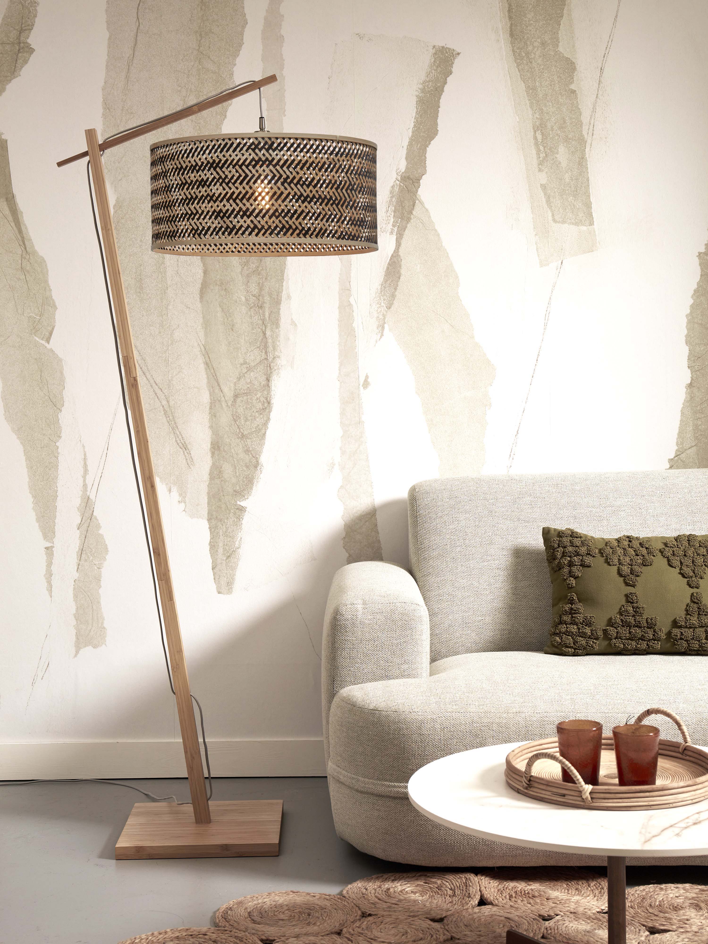 Good&Mojo Stehlampe JAVA braun | 75x50x176cm