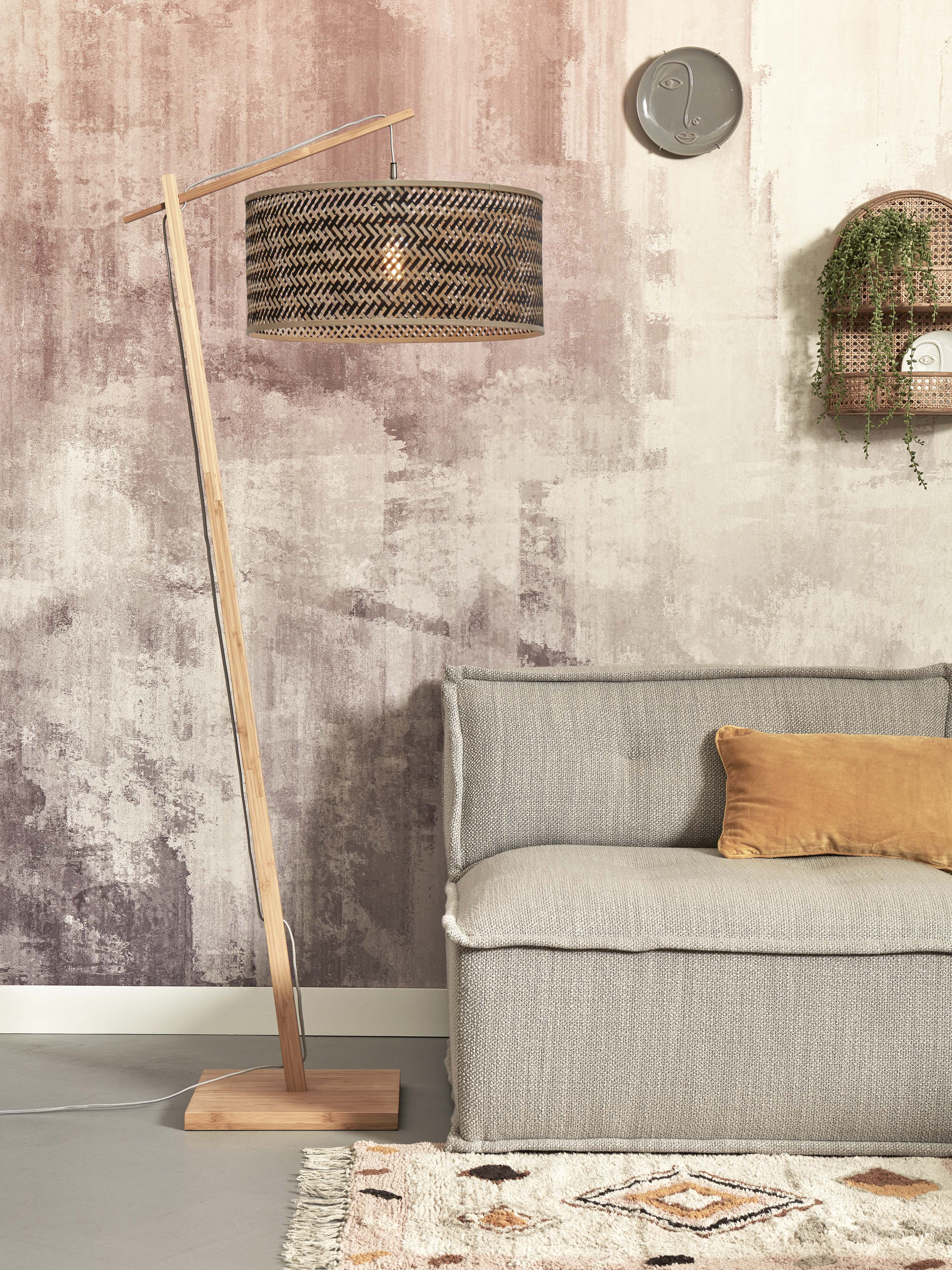 Good&Mojo Stehlampe JAVA braun | 75x50x176cm