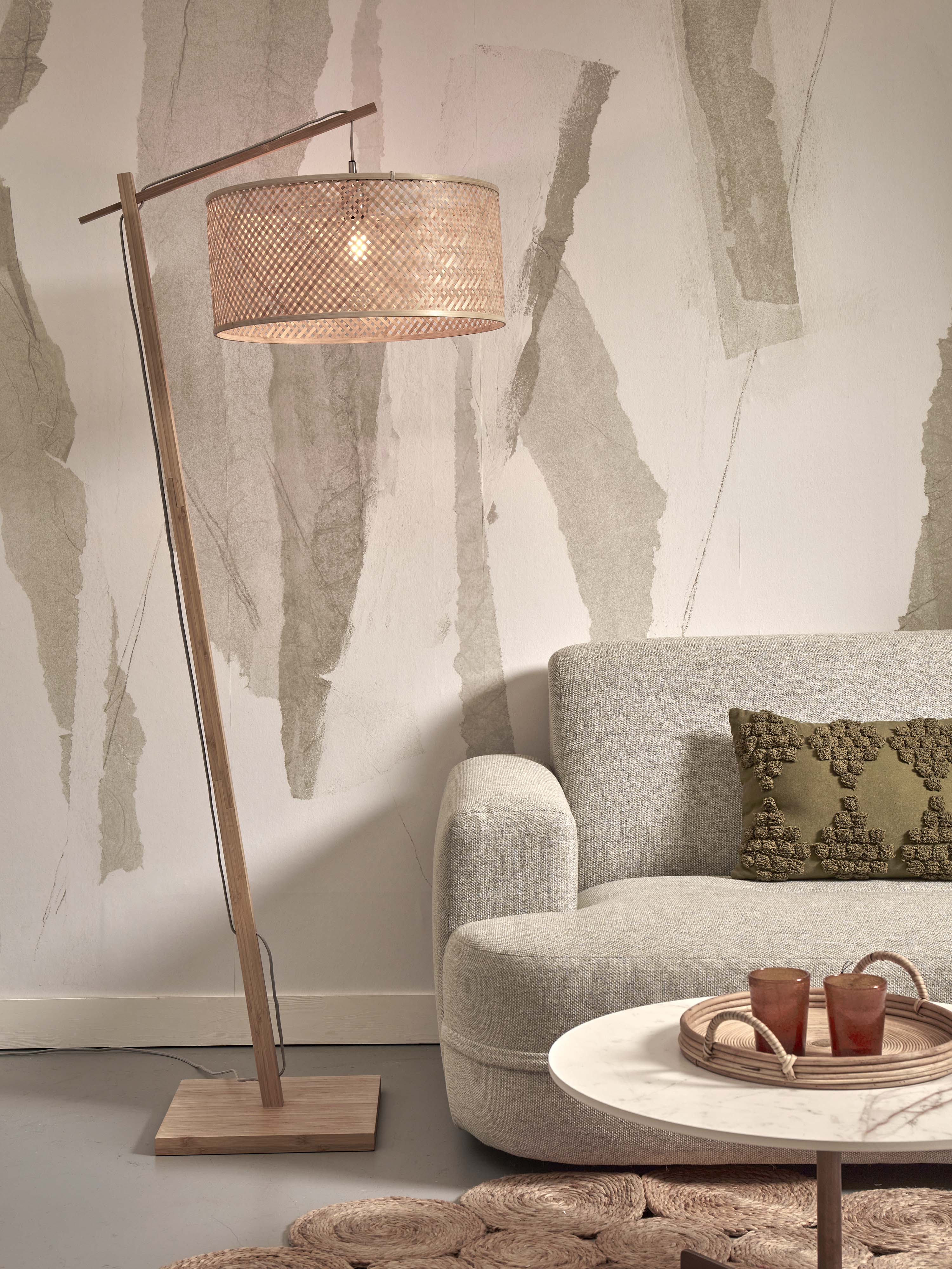 Good&Mojo Stehlampe JAVA braun | 75x50x176cm