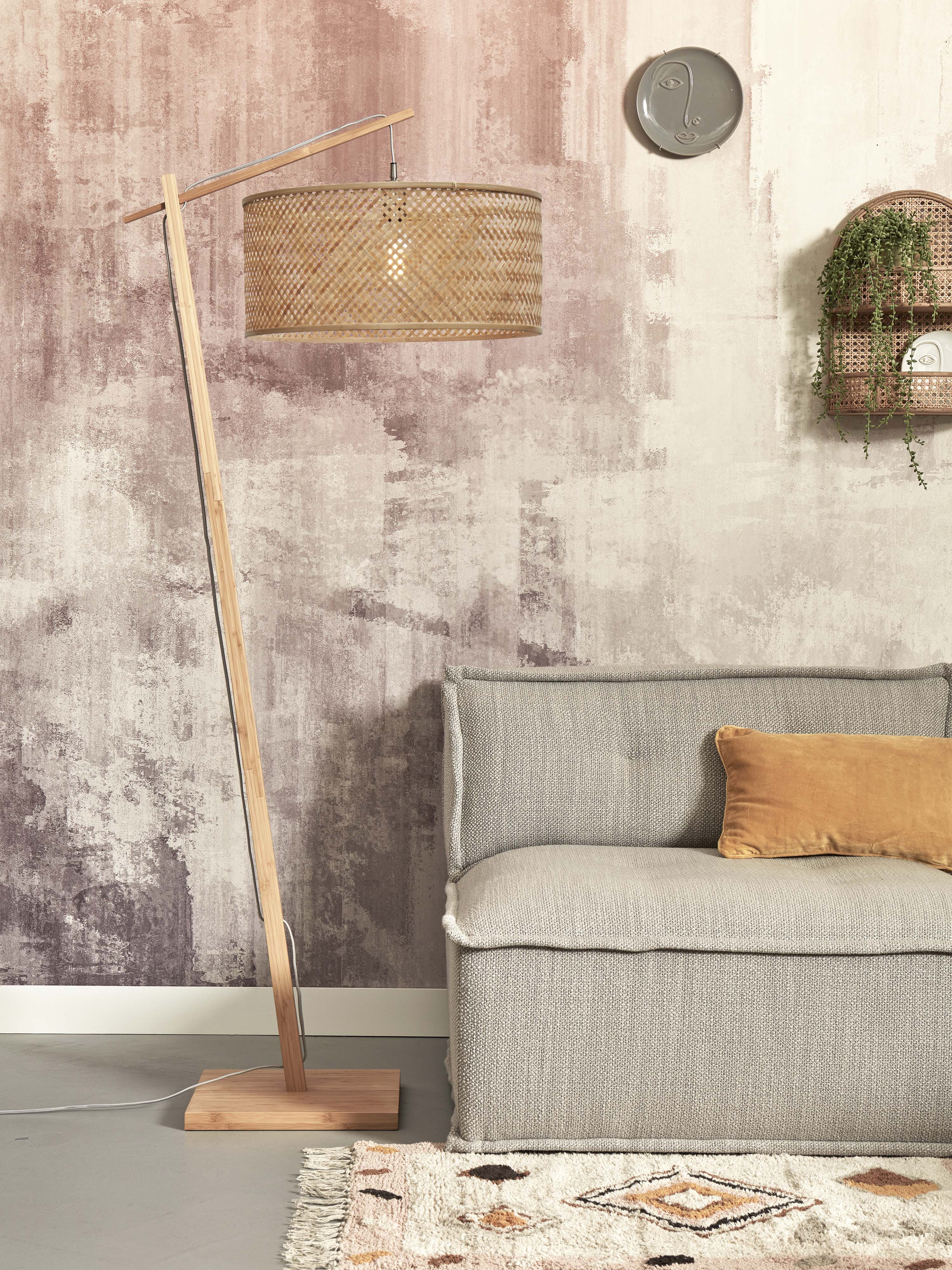 Good&Mojo Stehlampe JAVA braun | 75x50x176cm