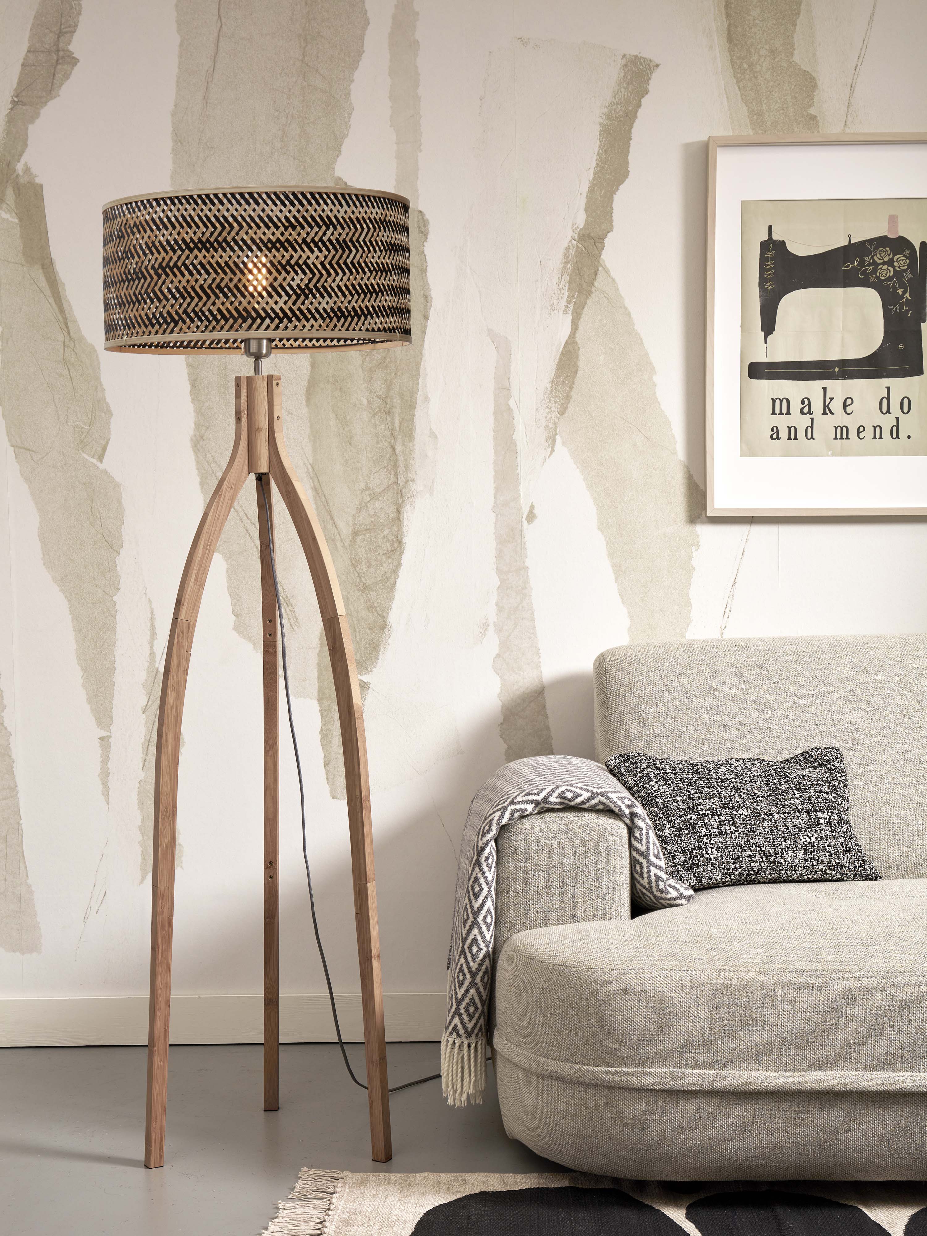 Good&Mojo Stehlampe JAVA braun | 50x50x145cm