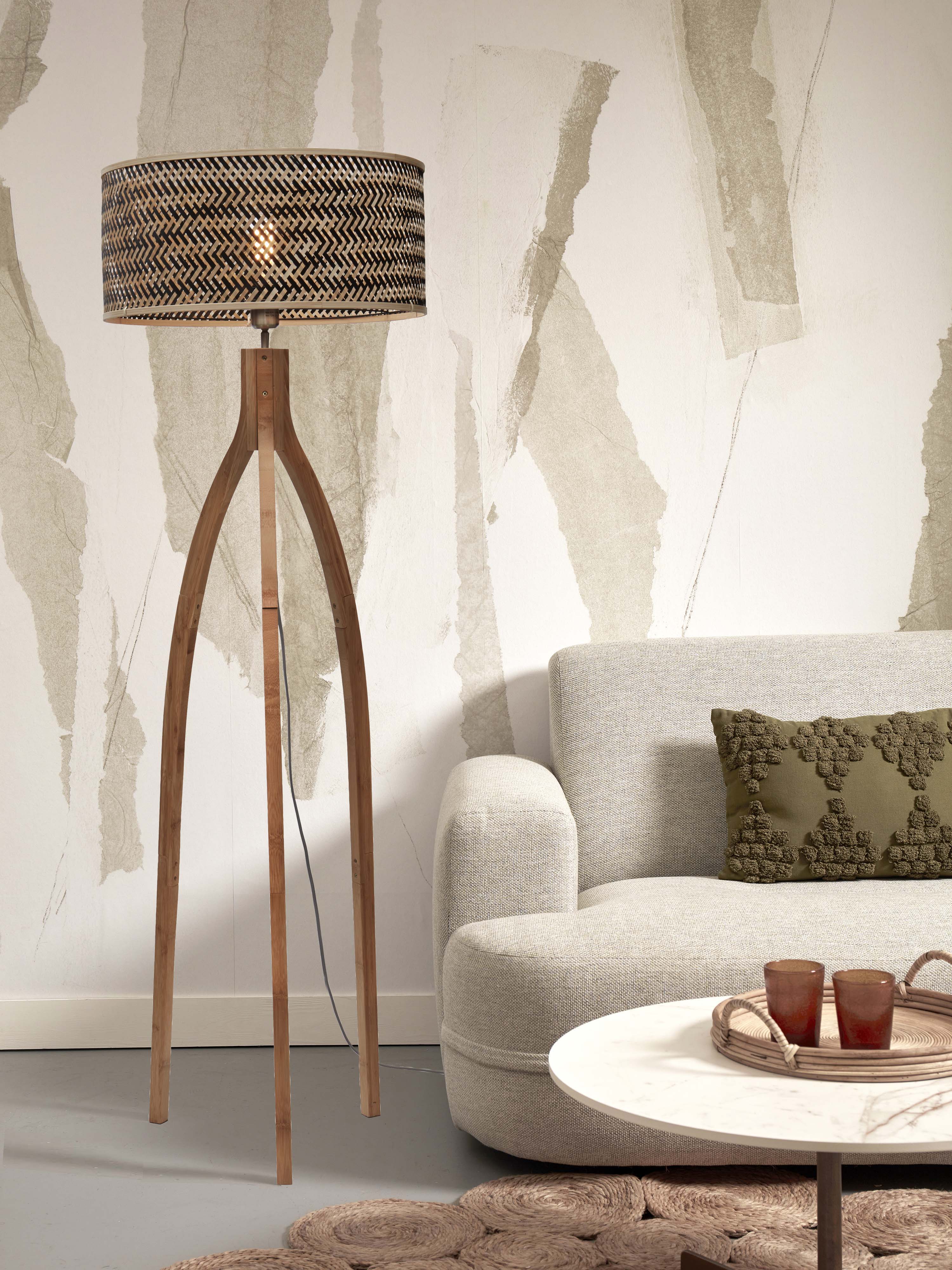 Good&Mojo Stehlampe JAVA braun | 50x50x145cm