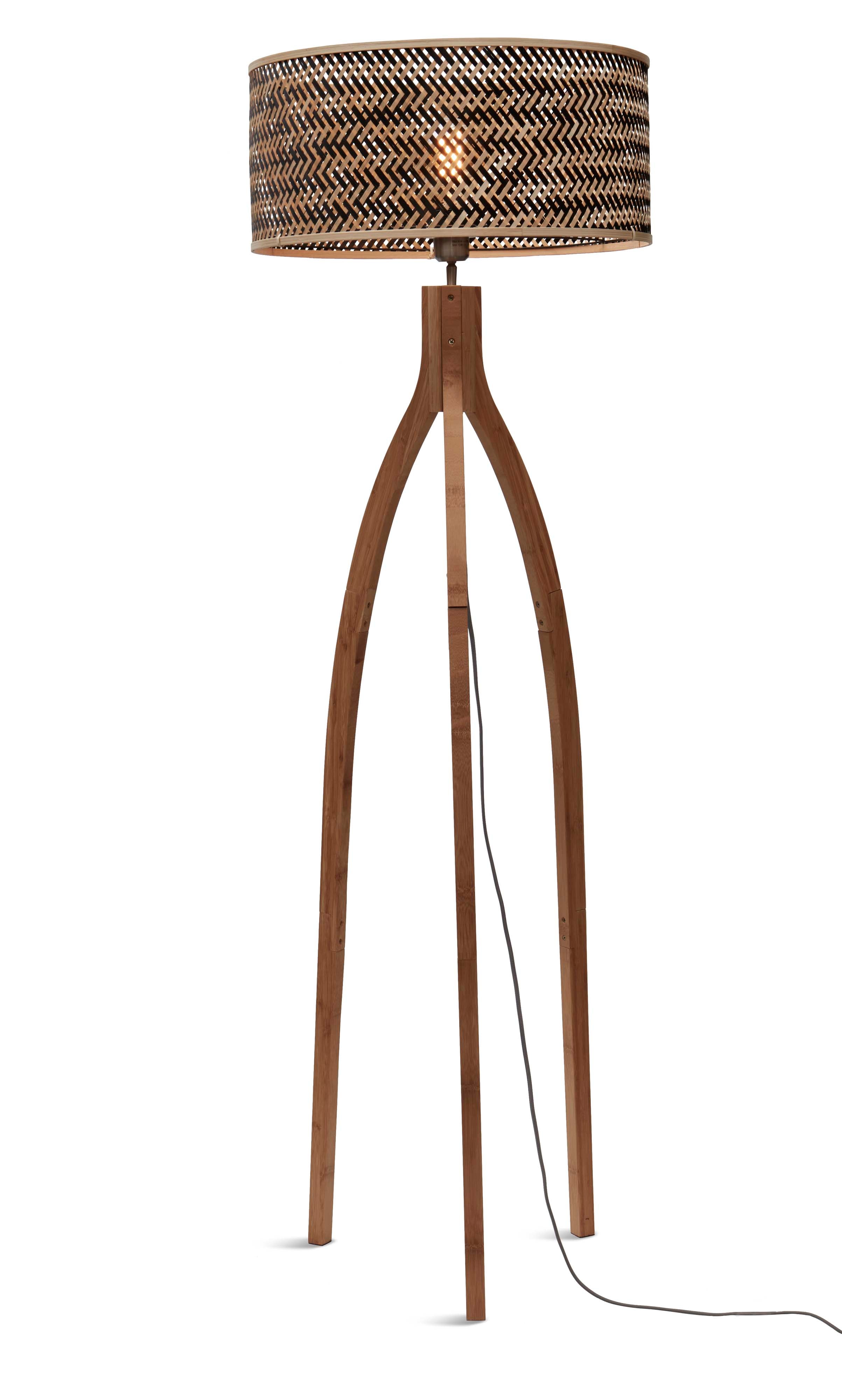 Good&Mojo Stehlampe JAVA braun | 50x50x145cm
