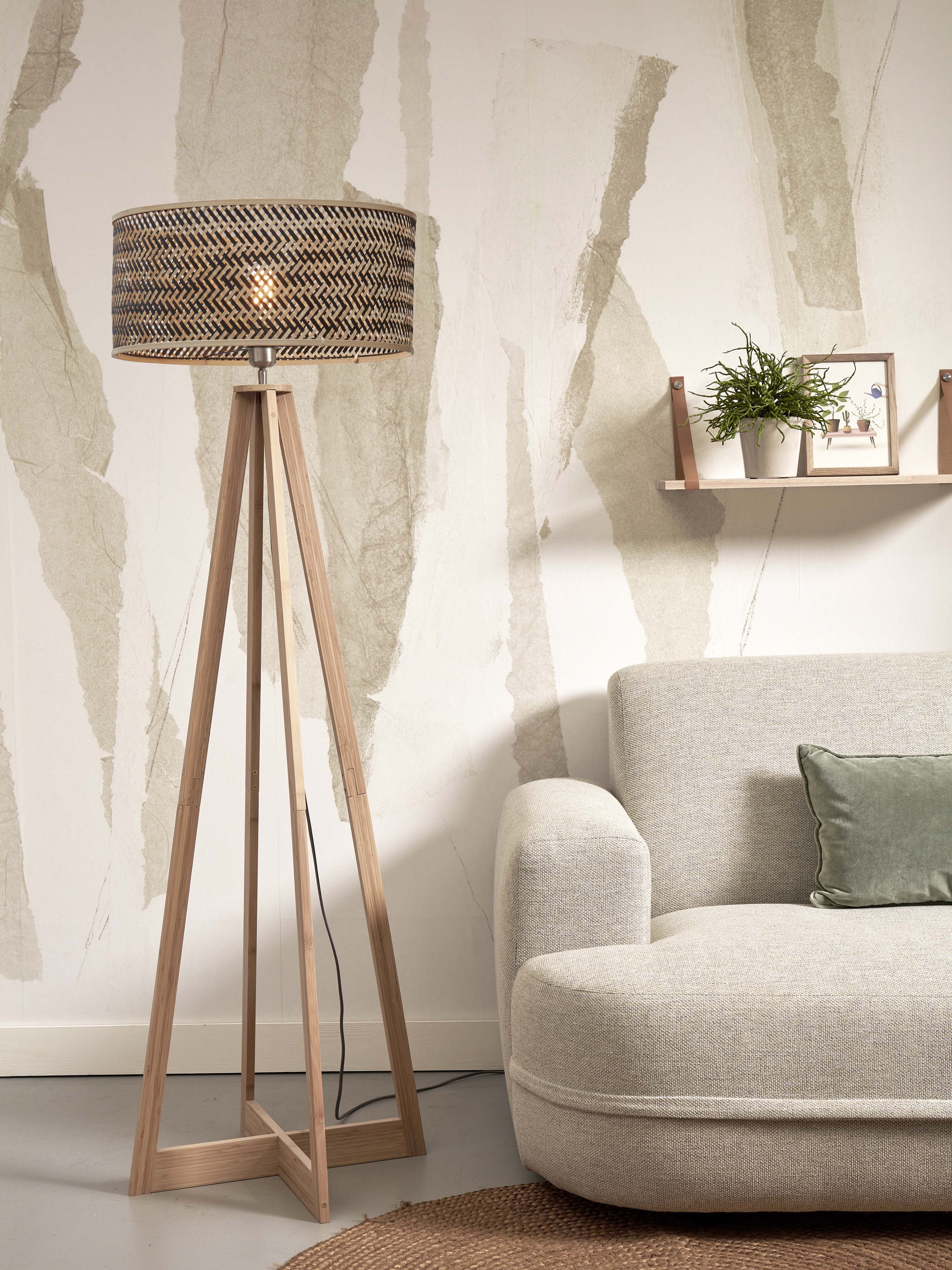 Good&Mojo Stehlampe JAVA braun | 50x50x145cm