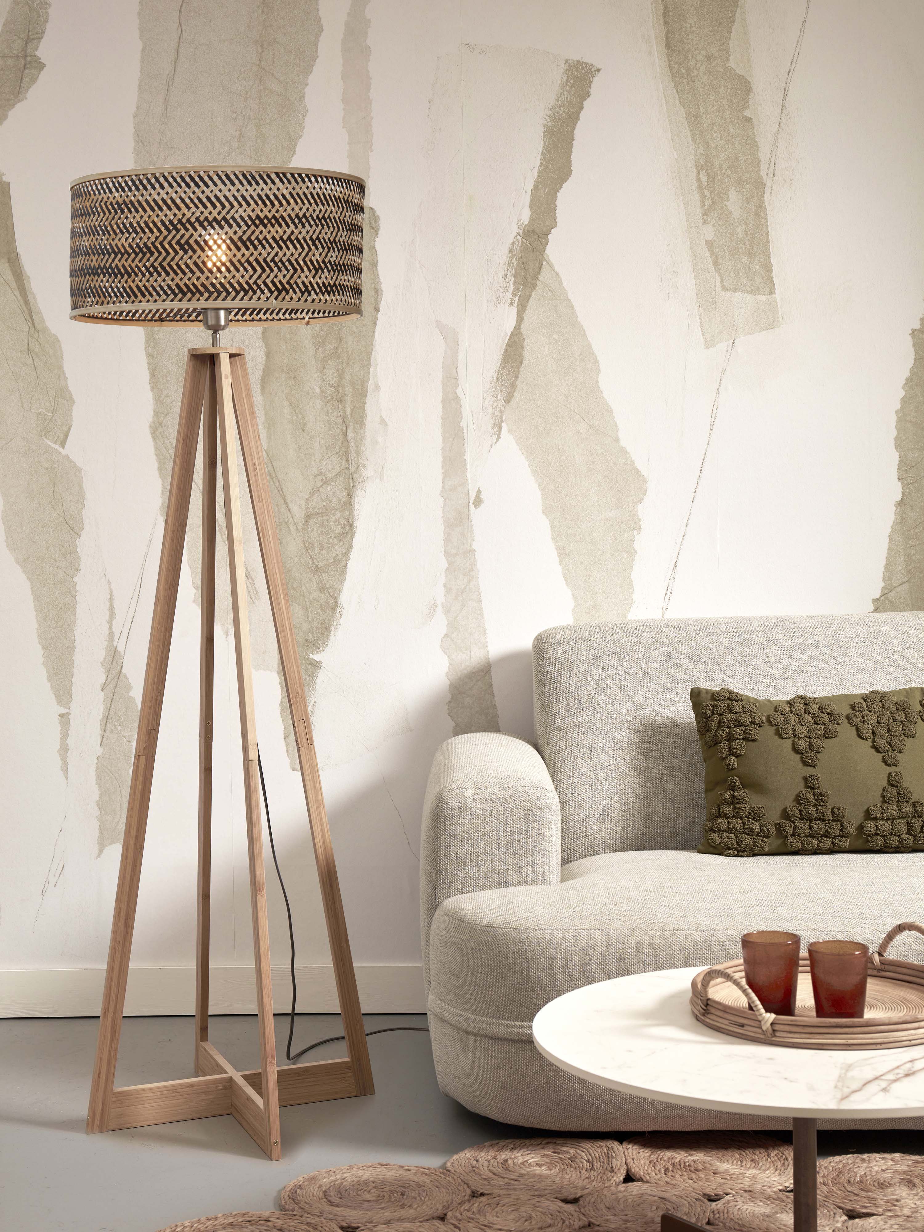 Good&Mojo Stehlampe JAVA braun | 50x50x145cm