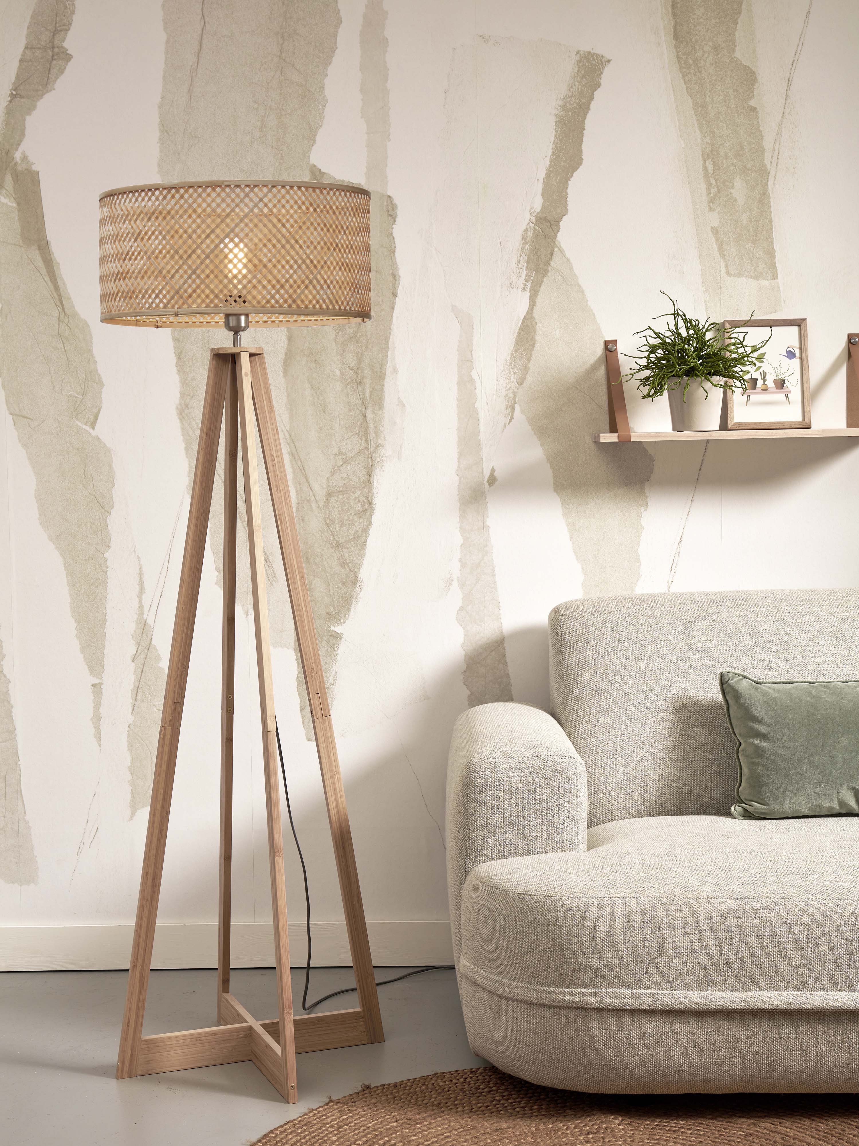 Good&Mojo Stehlampe JAVA braun | 50x50x145cm
