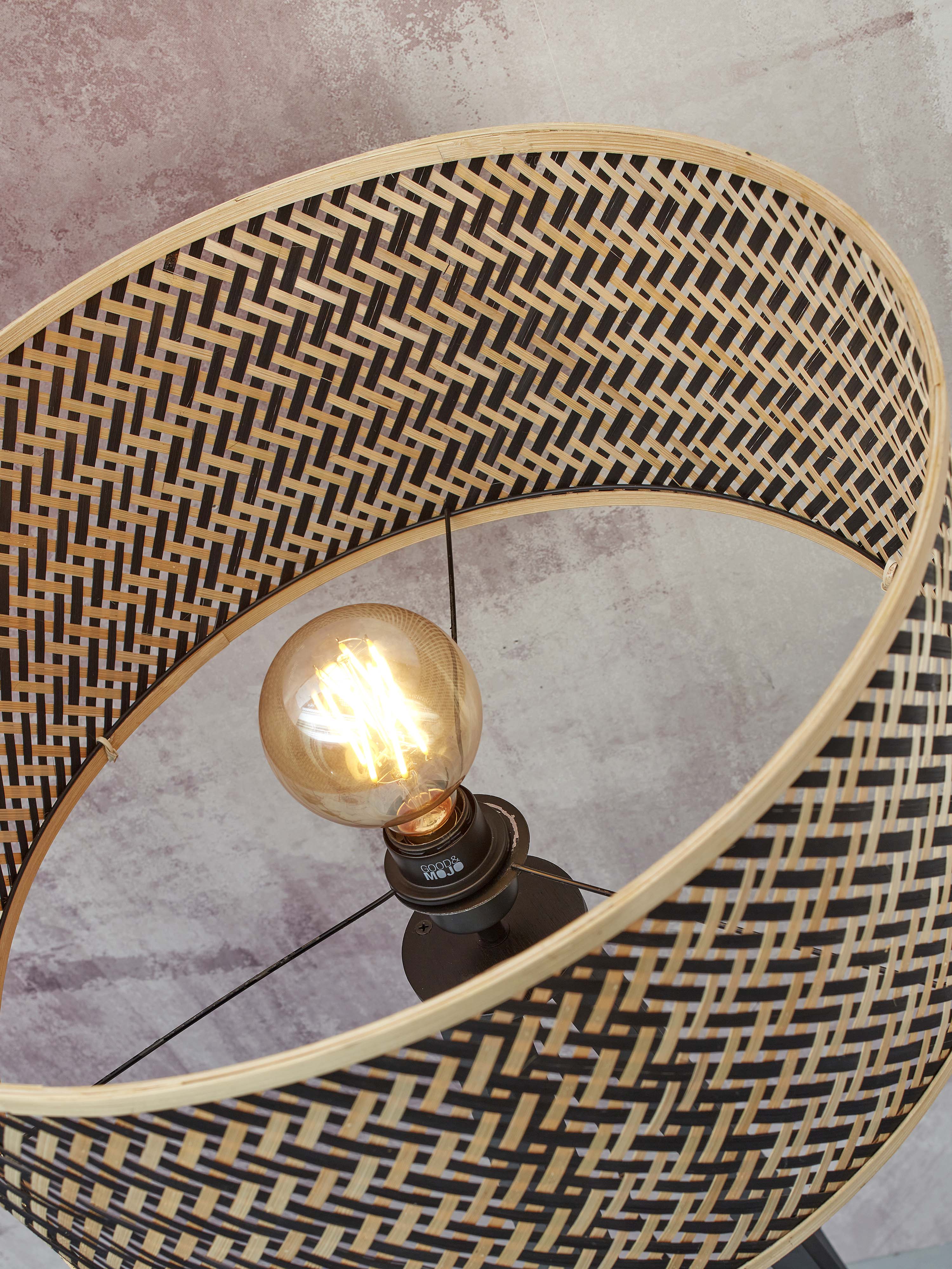 Good&Mojo Stehlampe JAVA braun | 50x50x158cm