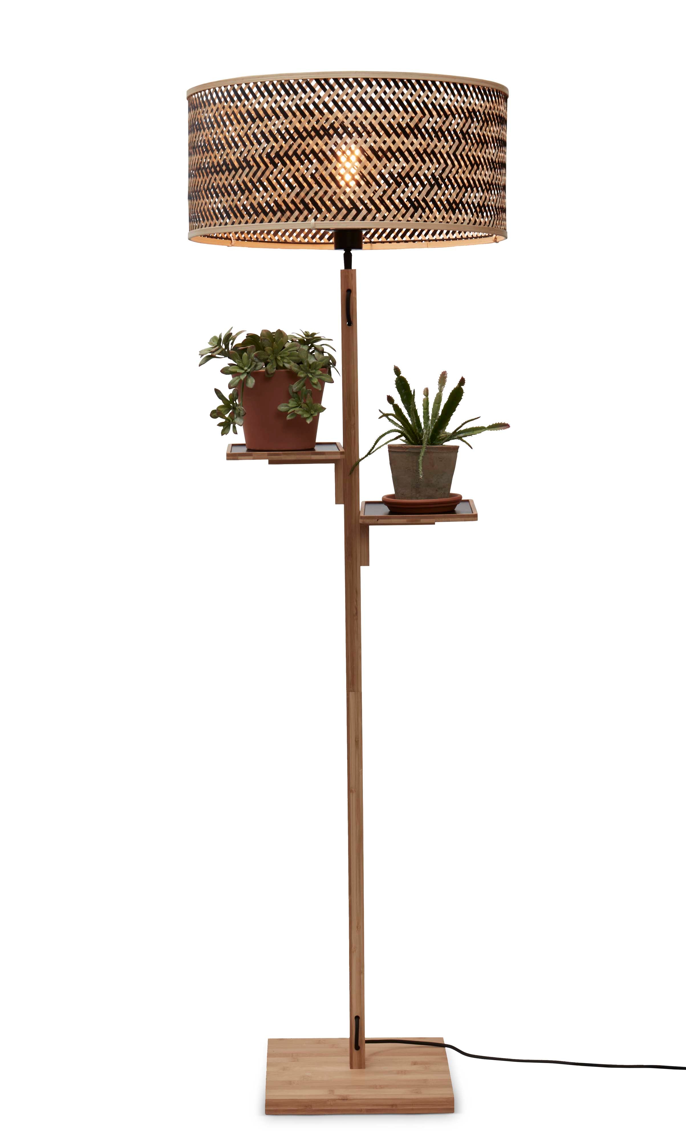 Good&Mojo Stehlampe JAVA braun | 50x50x158cm