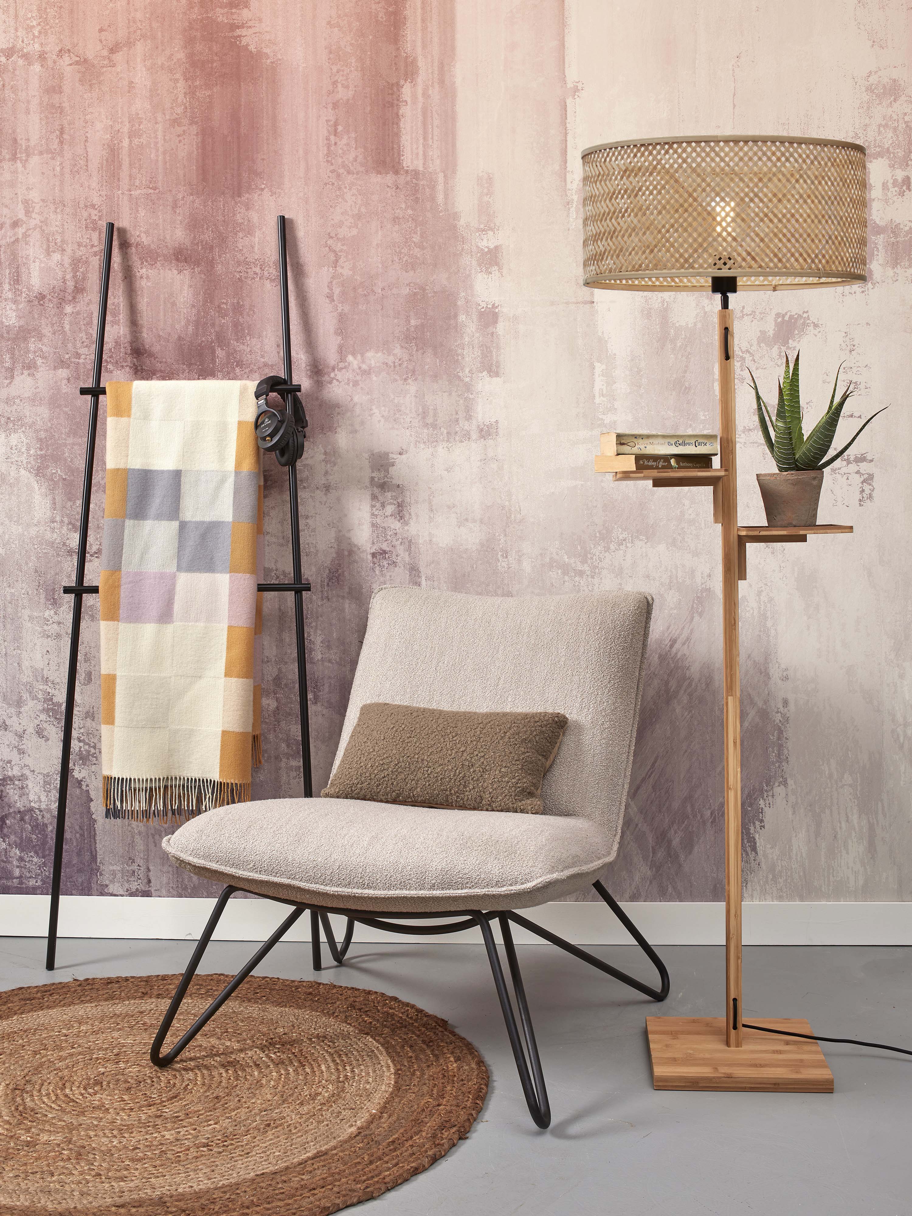 Good&Mojo Stehlampe JAVA braun | 50x50x158cm
