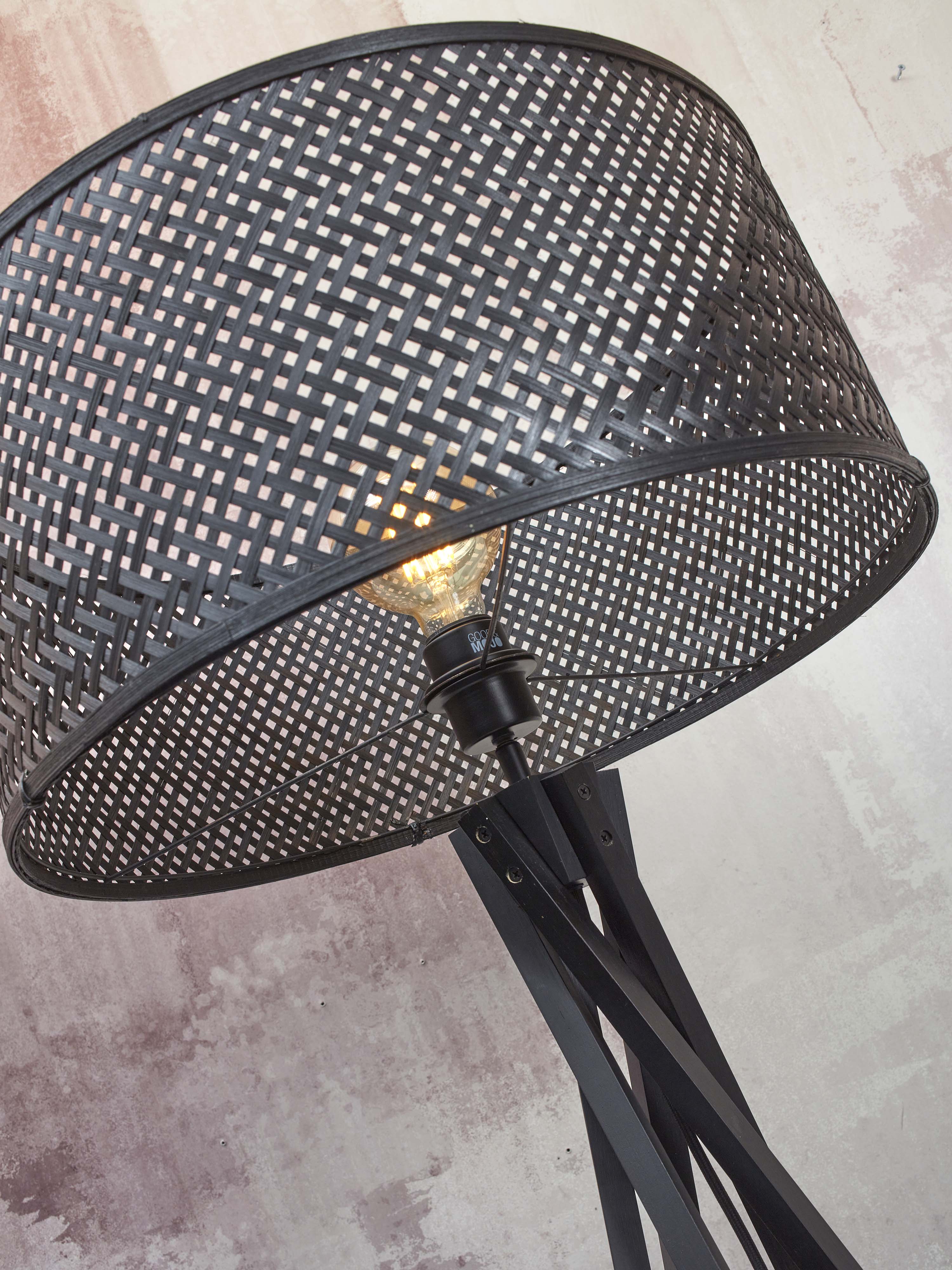 Good&Mojo Stehlampe JAVA schwarz | 53x53x146cm