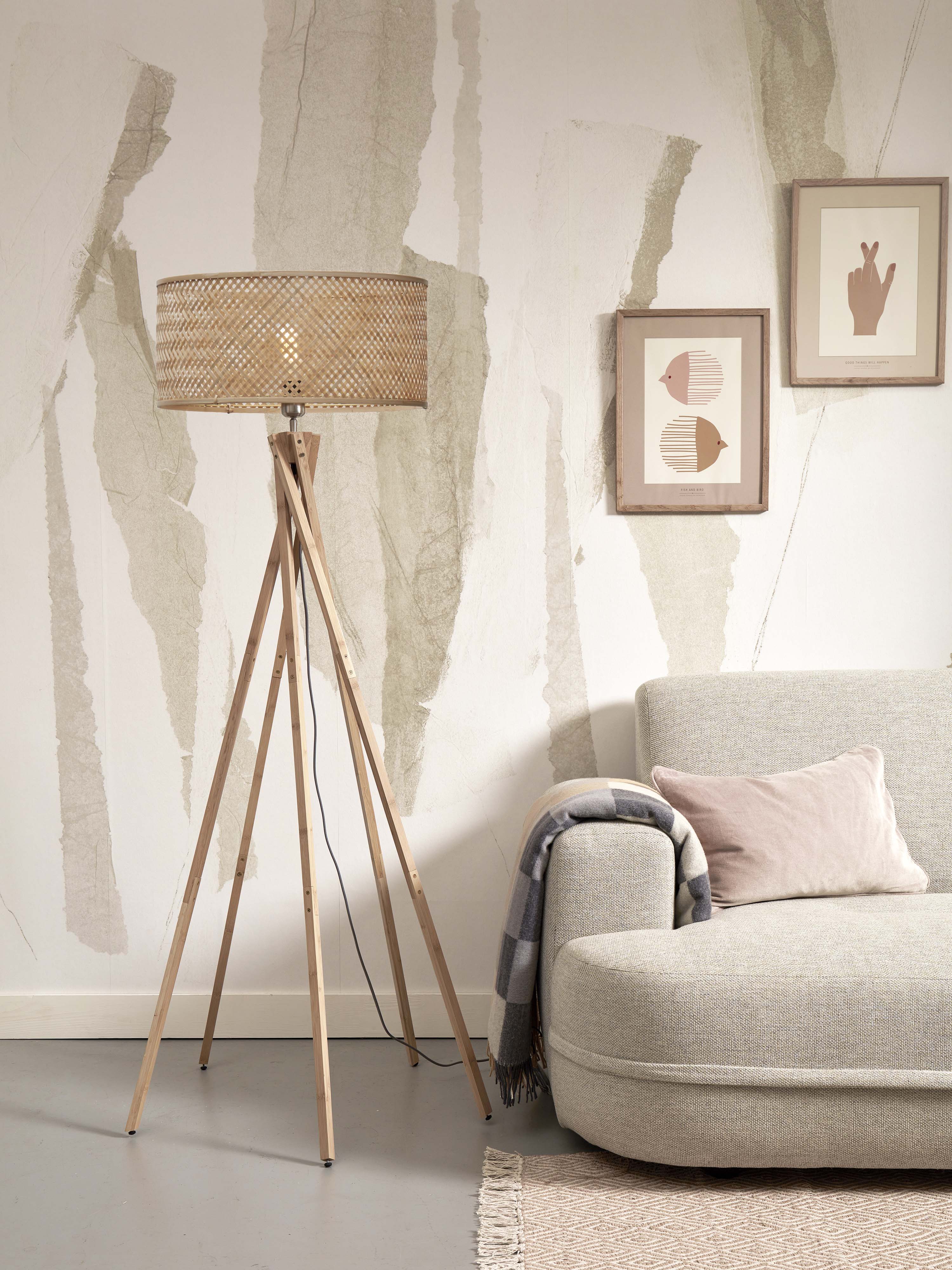 Good&Mojo Stehlampe JAVA braun | 53x53x146cm