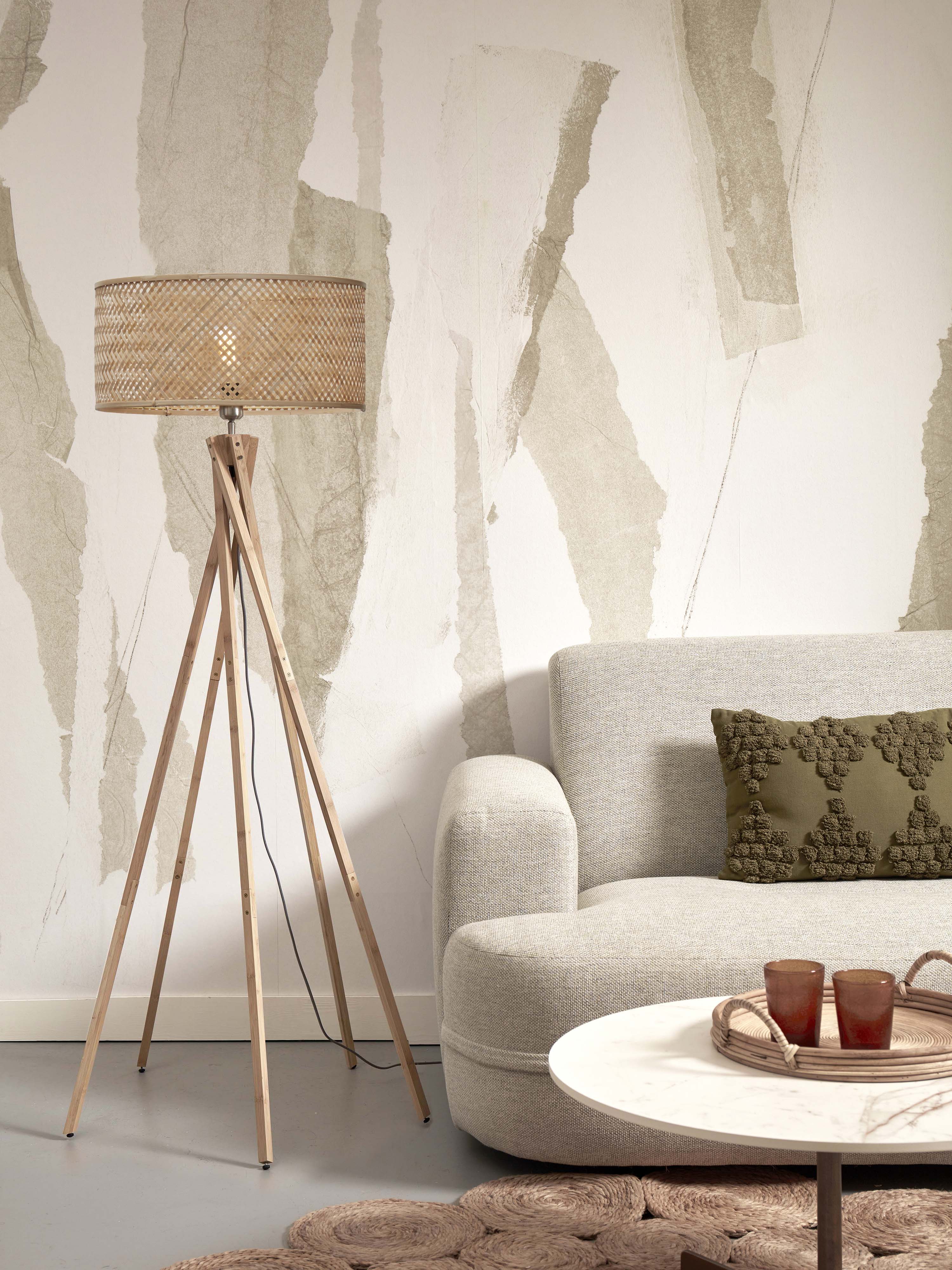 Good&Mojo Stehlampe JAVA braun | 53x53x146cm