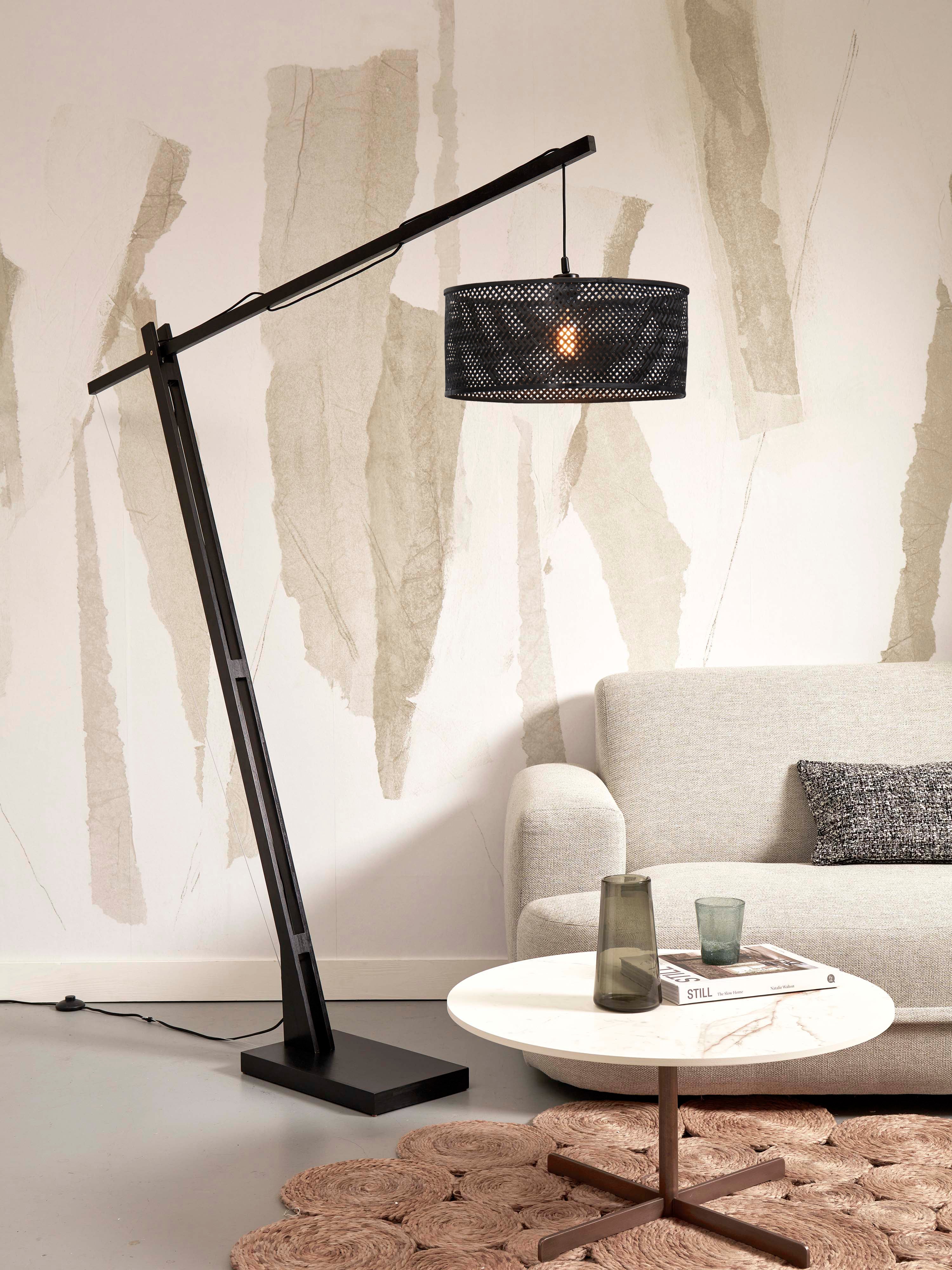 Good&Mojo Stehlampe JAVA schwarz | 175x50x207cm