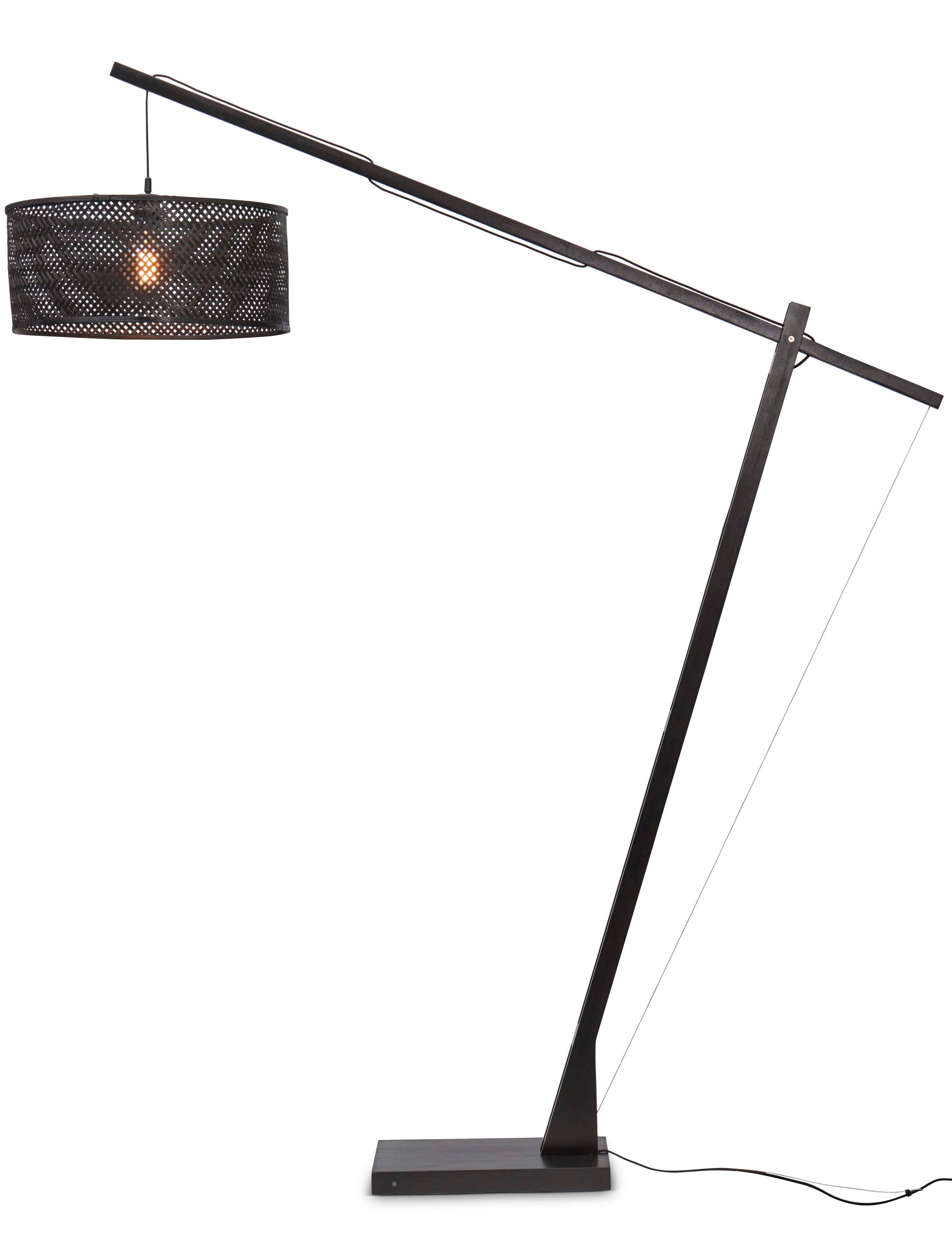 Good&Mojo Stehlampe JAVA schwarz | 175x50x207cm