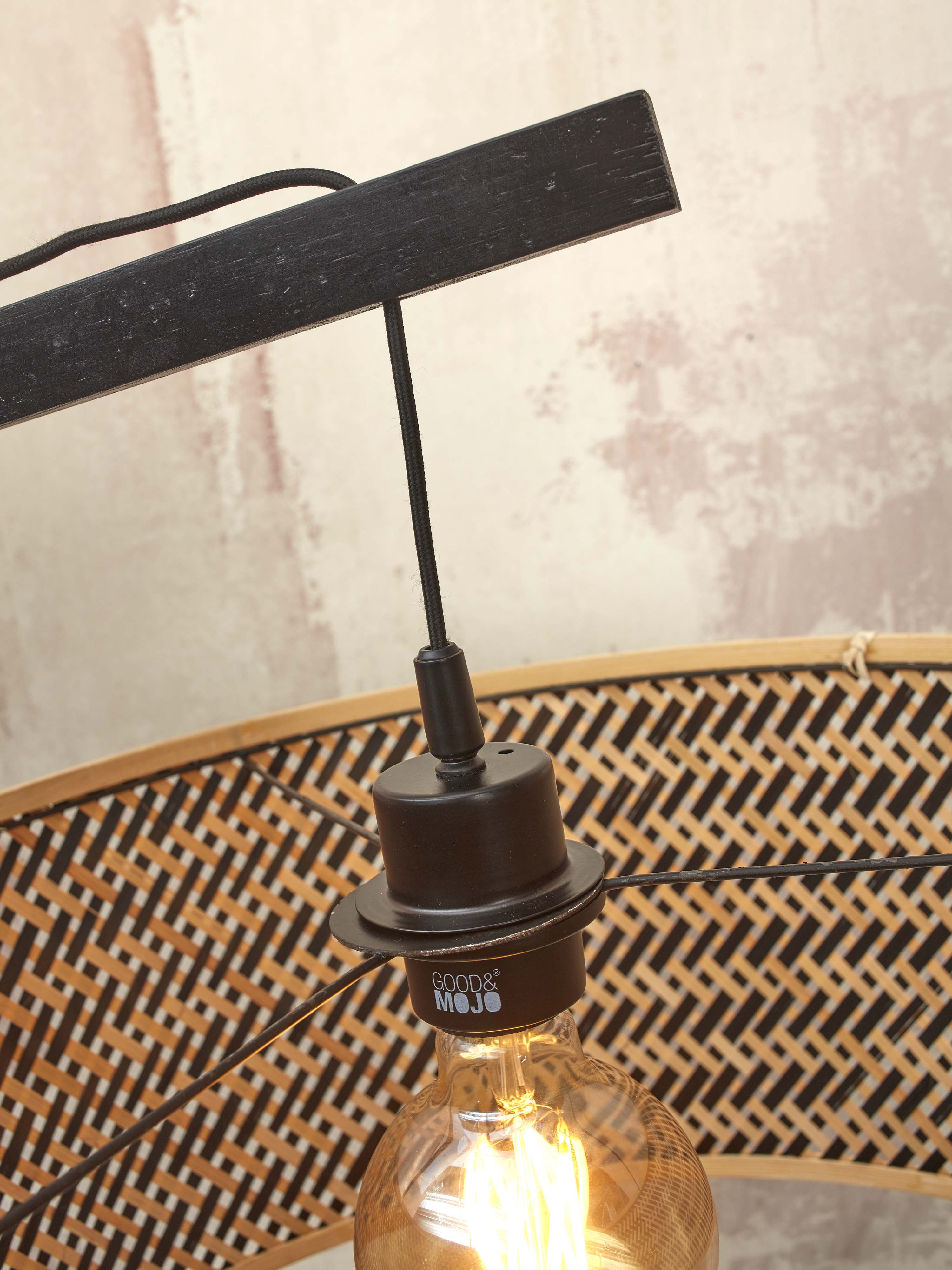 Good&Mojo Stehlampe JAVA braun | 175x50x207cm