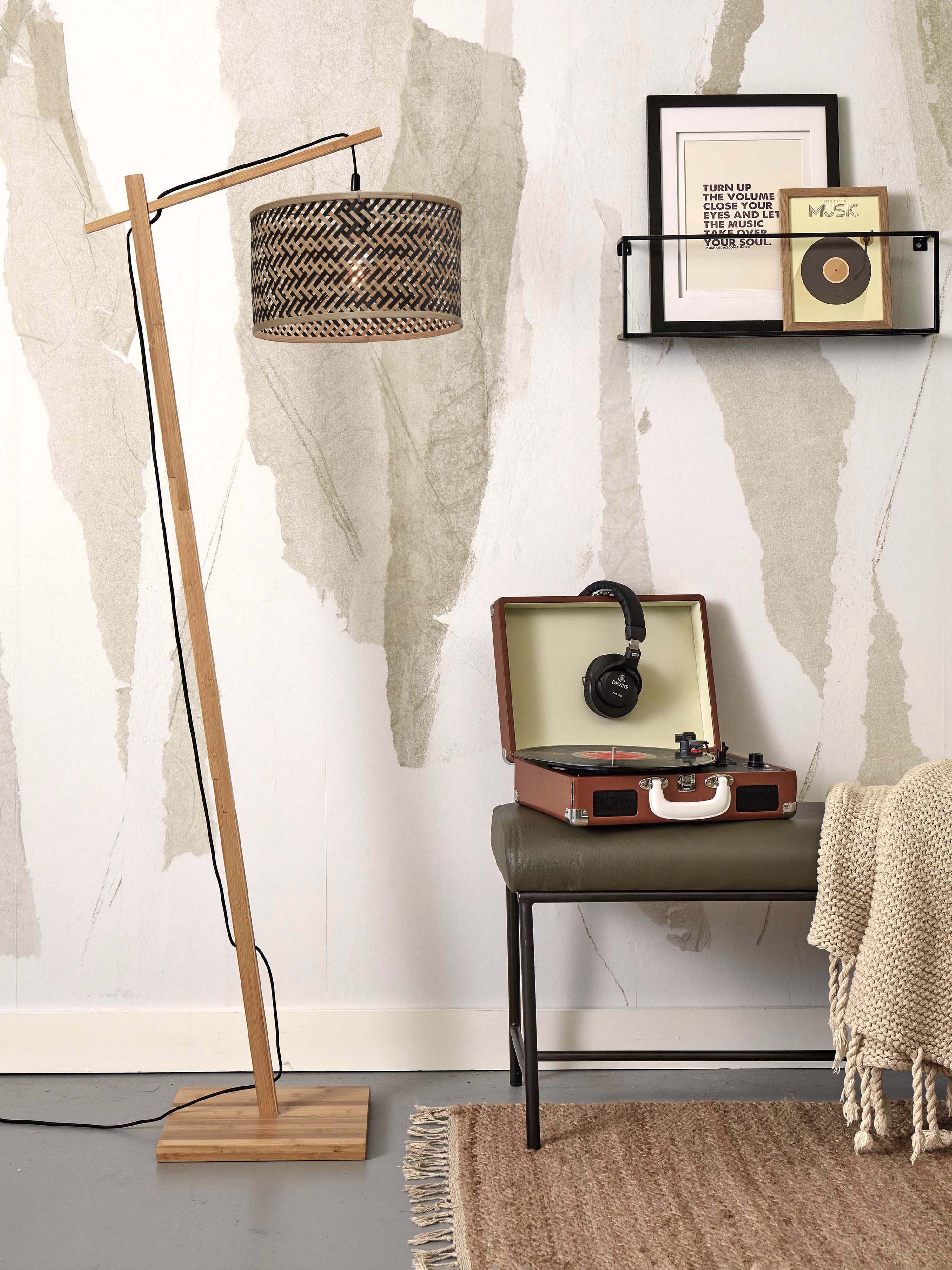 Good&Mojo Stehlampe JAVA braun | 58x32x150cm