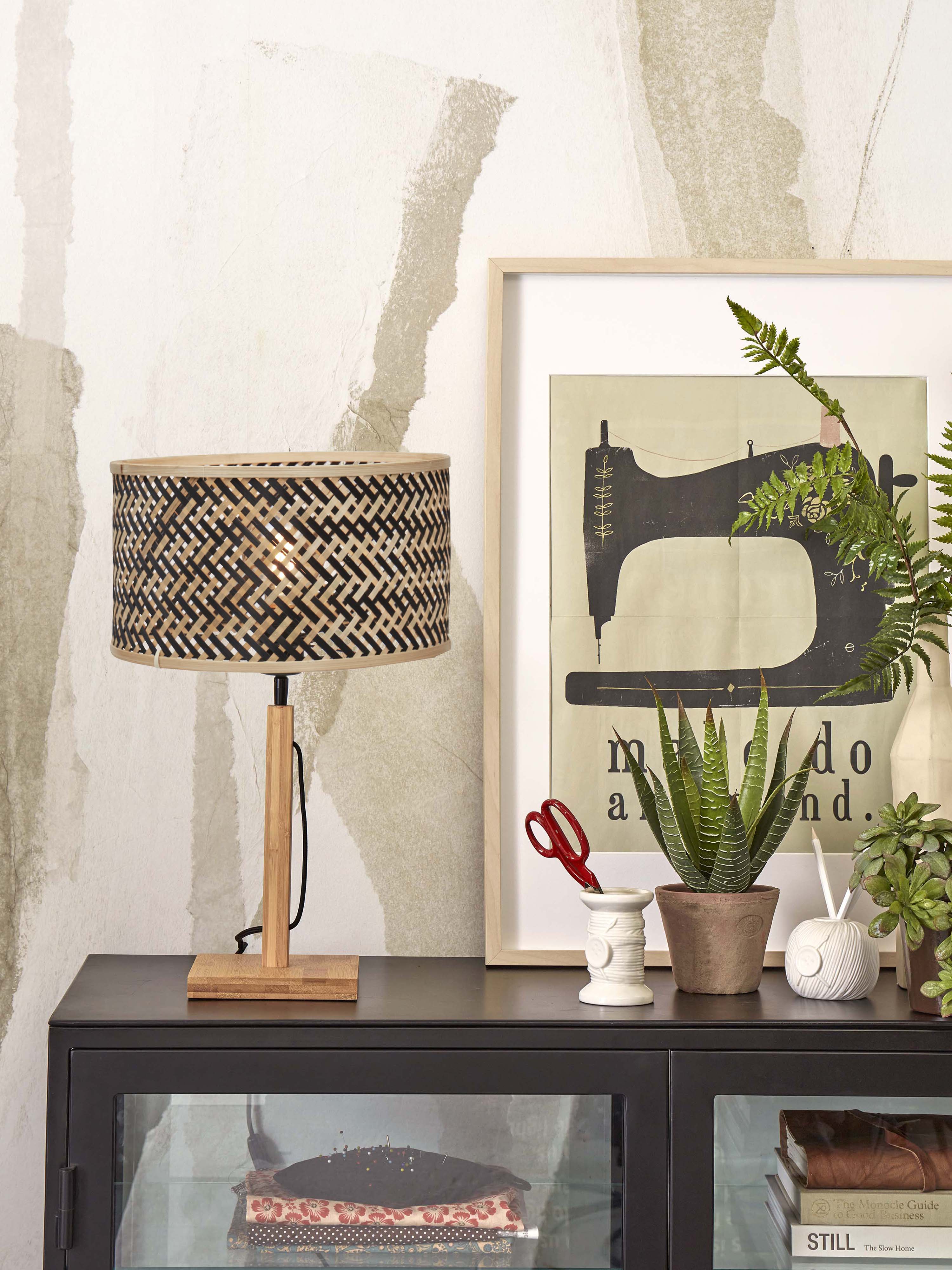 Good&Mojo Tischlampe JAVA braun | 32x32x38cm