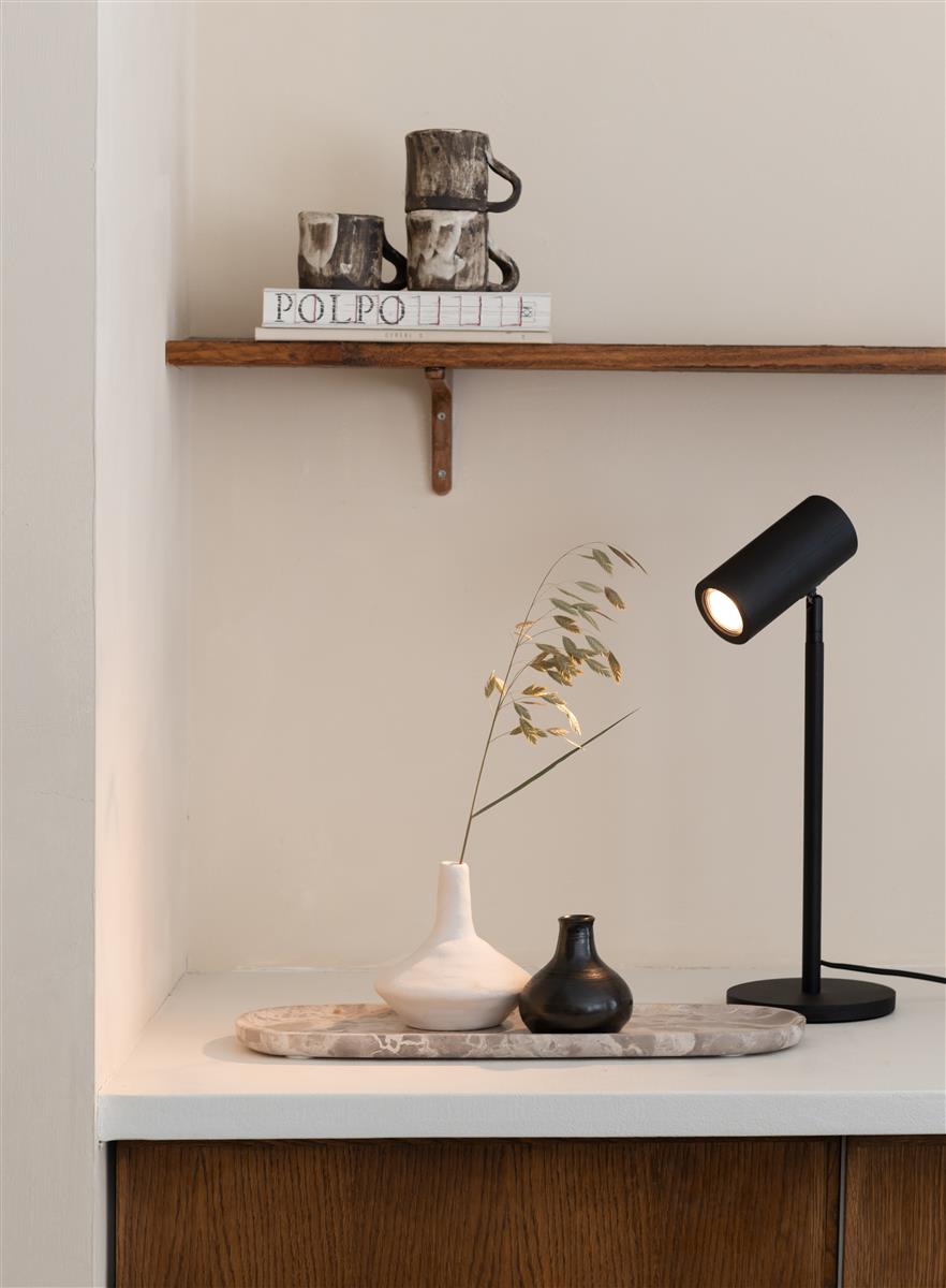 Good&Mojo Tischlampe JAVA schwarz | 47x18x47cm