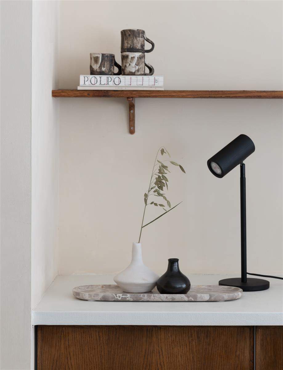 Good&Mojo Tischlampe JAVA schwarz | 47x18x47cm