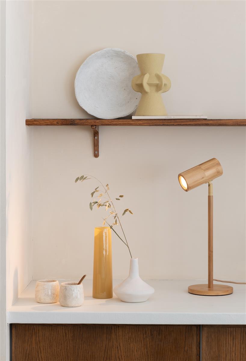 Good&Mojo Tischlampe JAVA natur | 47x18x47cm