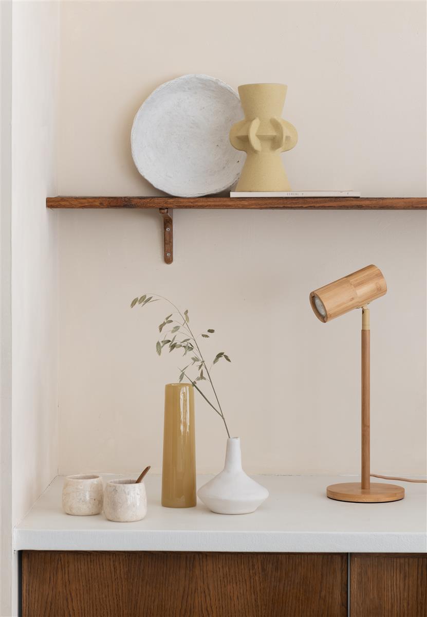 Good&Mojo Tischlampe JAVA natur | 47x18x47cm