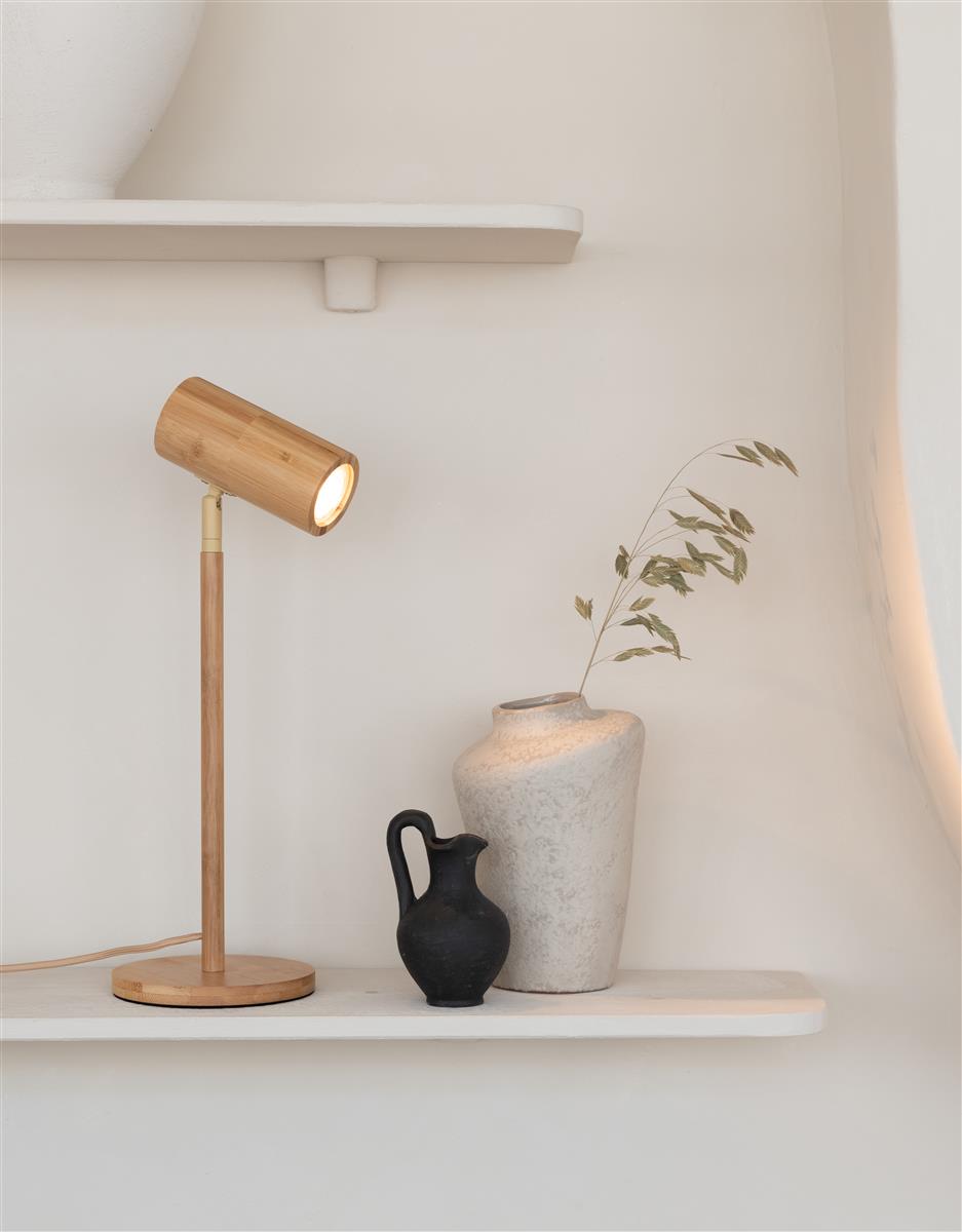 Good&Mojo Tischlampe JAVA natur | 47x18x47cm