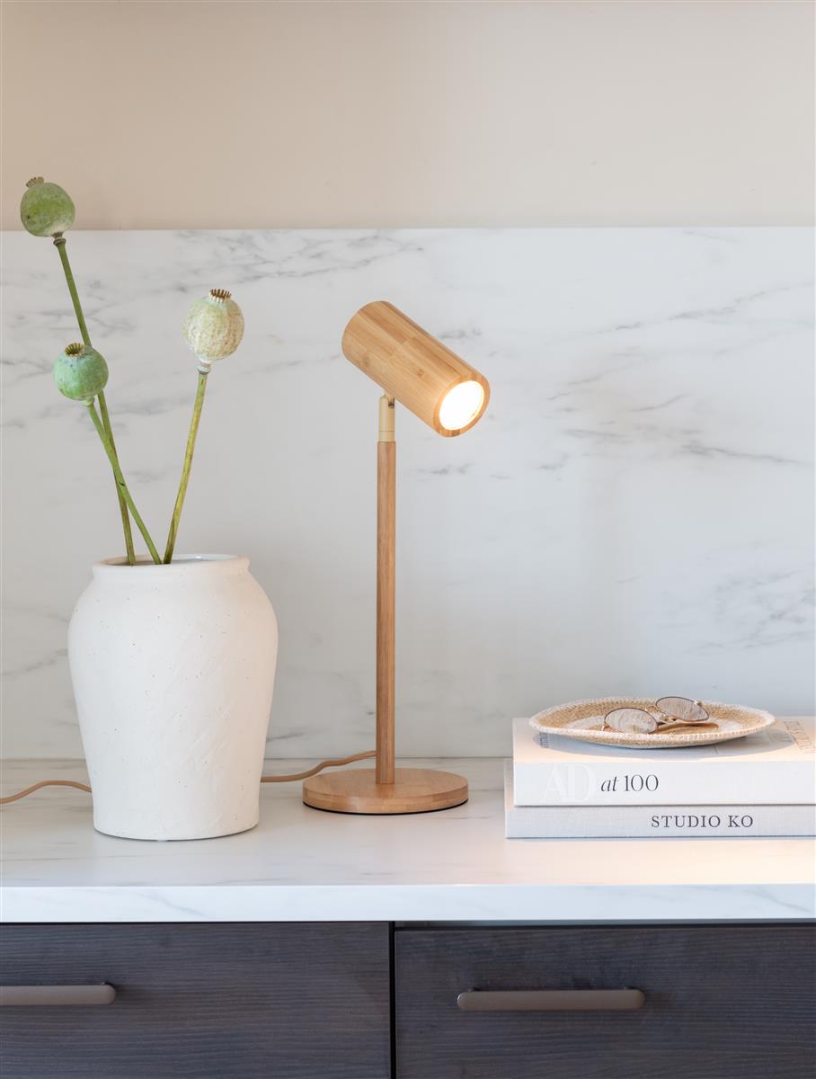 Good&Mojo Tischlampe JAVA natur | 47x18x47cm