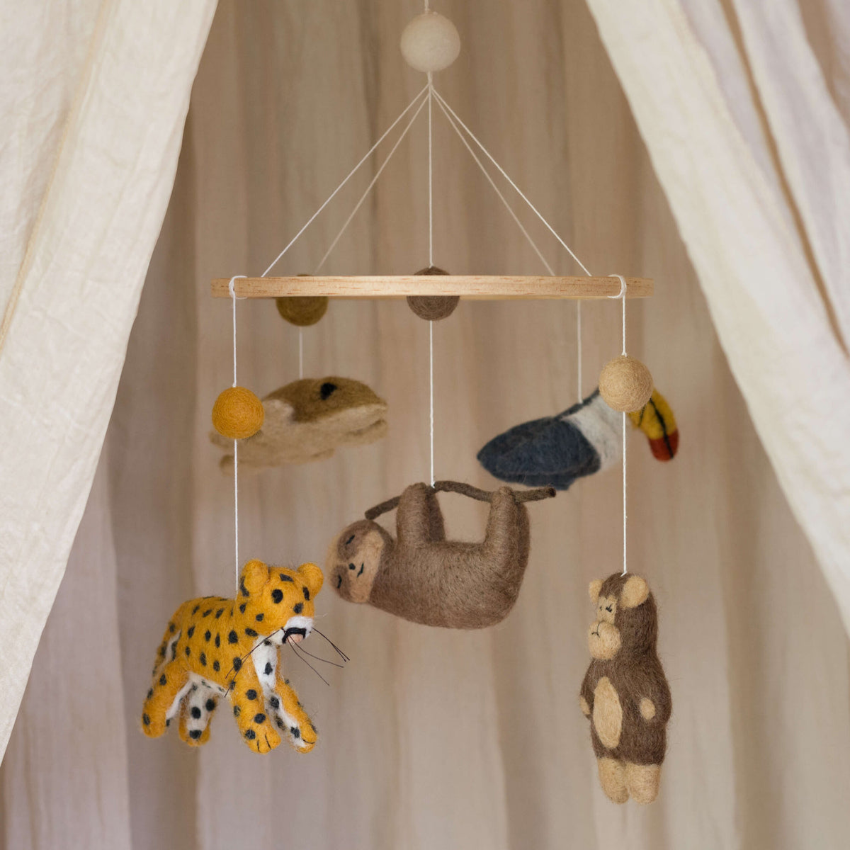 Baby Bello Mobile JUNGLE bunt | Ø 30cm