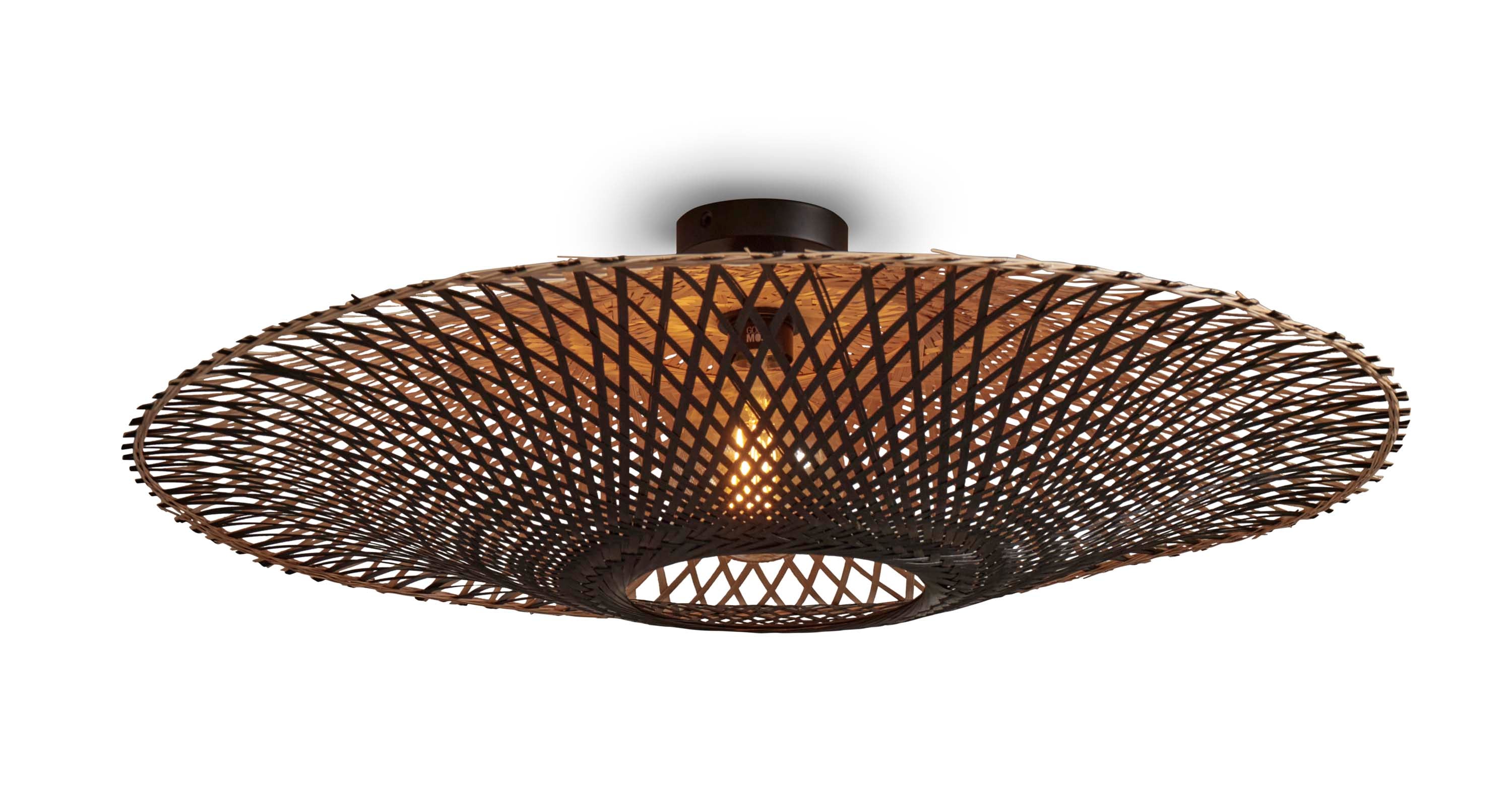 Good&Mojo Deckenlampe KALIMANTAN schwarz | 87x87x20cm